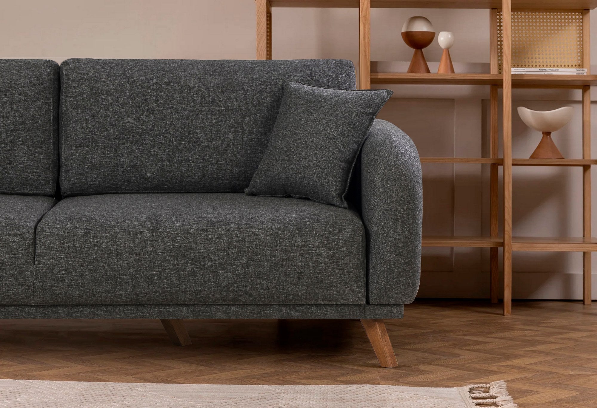 Sofá-cama de 3 lugares-Hera-Antracite