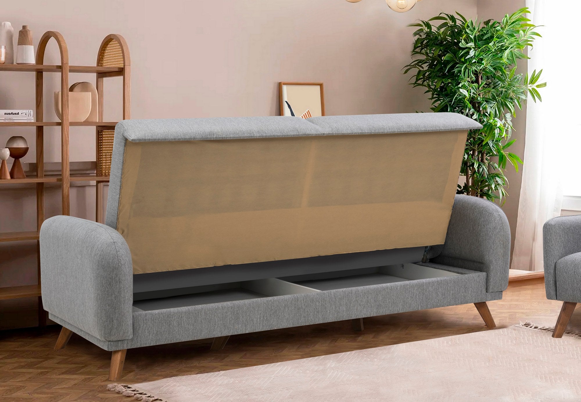Sofá-cama de 3 lugares-Hera-Cinza