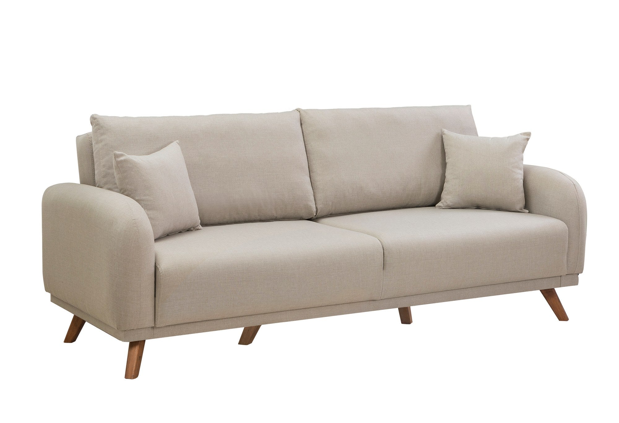 Sofá-cama de 3 lugares-Hera-Creme