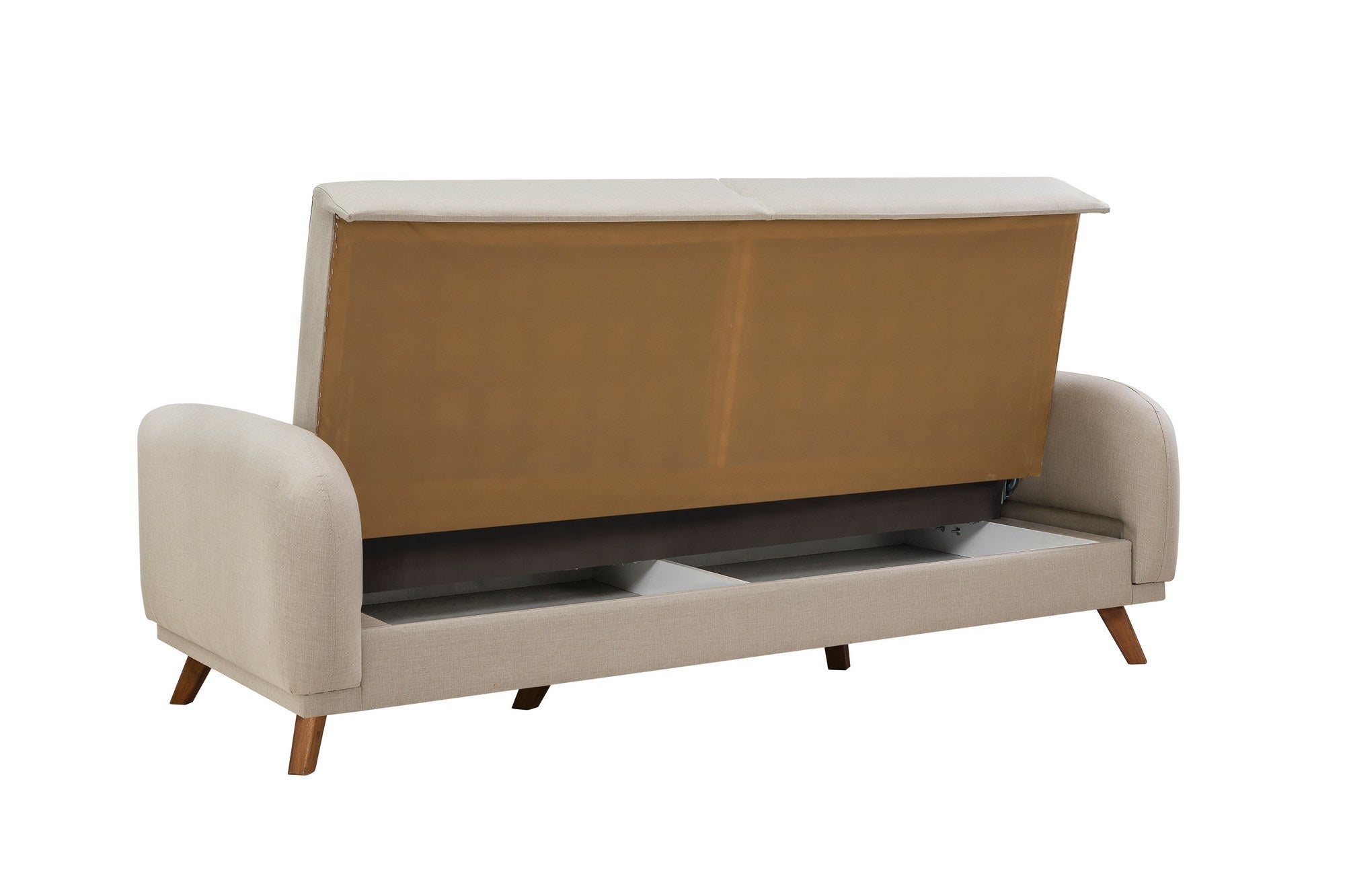Sofá-cama de 3 lugares-Hera-Creme