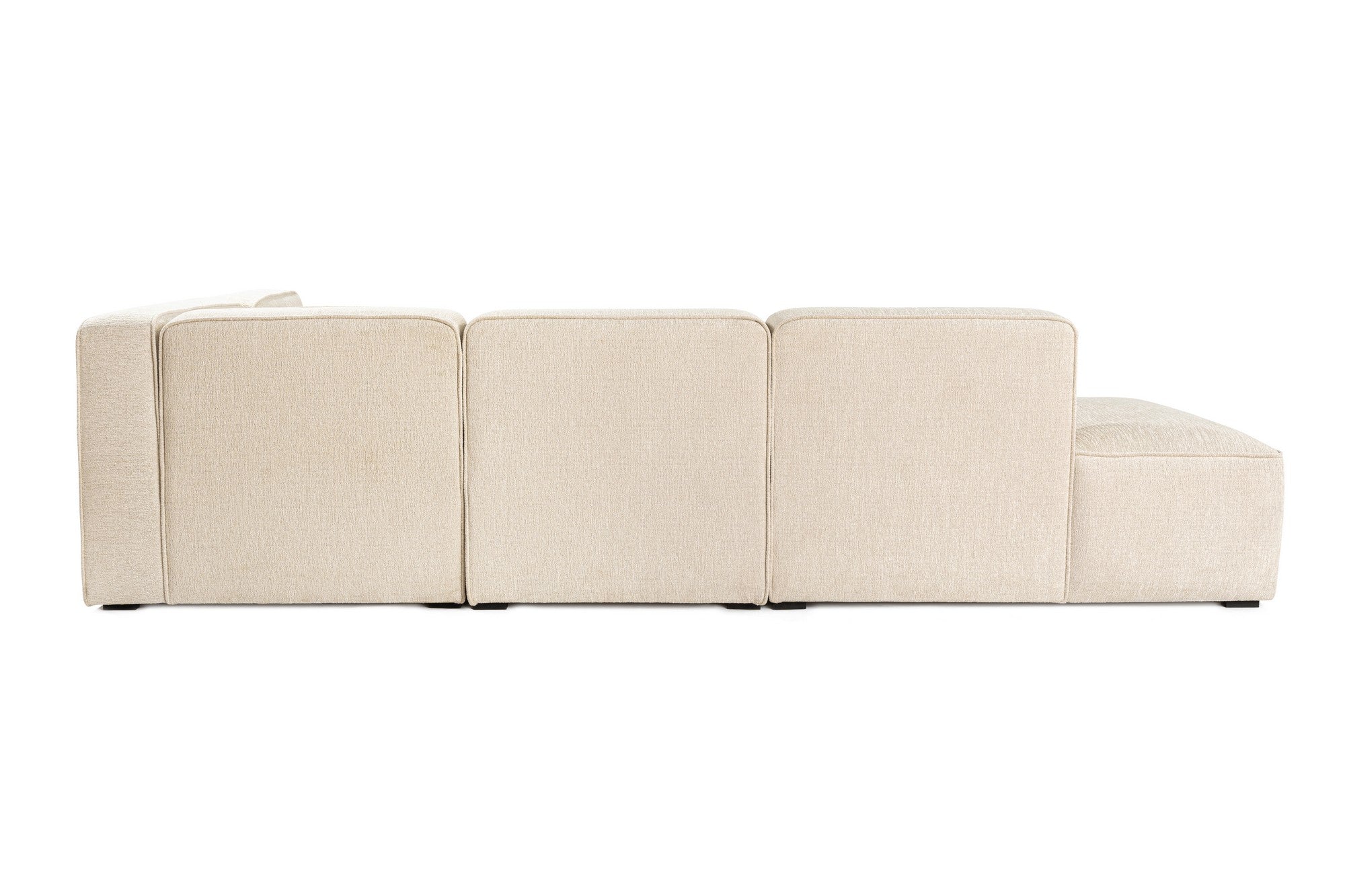 Sofá de Canto – 280x69x90 cm – Creme – Madeira