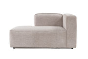 Sofá elegante de 1 lugar, cor mocha, 140 x 90 x 69 cm | Tecido de textura macia, estrutura de faia e abeto, almofada de espuma 30 DNS | Perfeito para salas de estar modernas