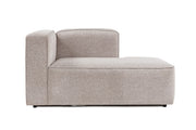 Sofá elegante de 1 lugar, cor mocha, 140 x 90 x 69 cm | Tecido de textura macia, estrutura de faia e abeto, almofada de espuma 30 DNS | Perfeito para salas de estar modernas