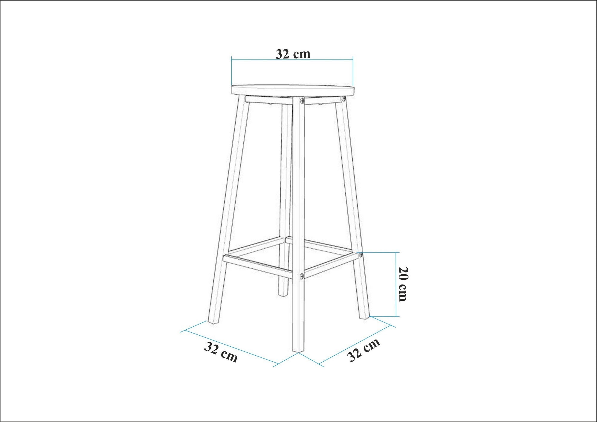 Conjunto de mesa e banco de bar (3 peças) – 100 cm largura, 90 cm altura, 40 cm profundidade – Branco – Aglomerado e metal