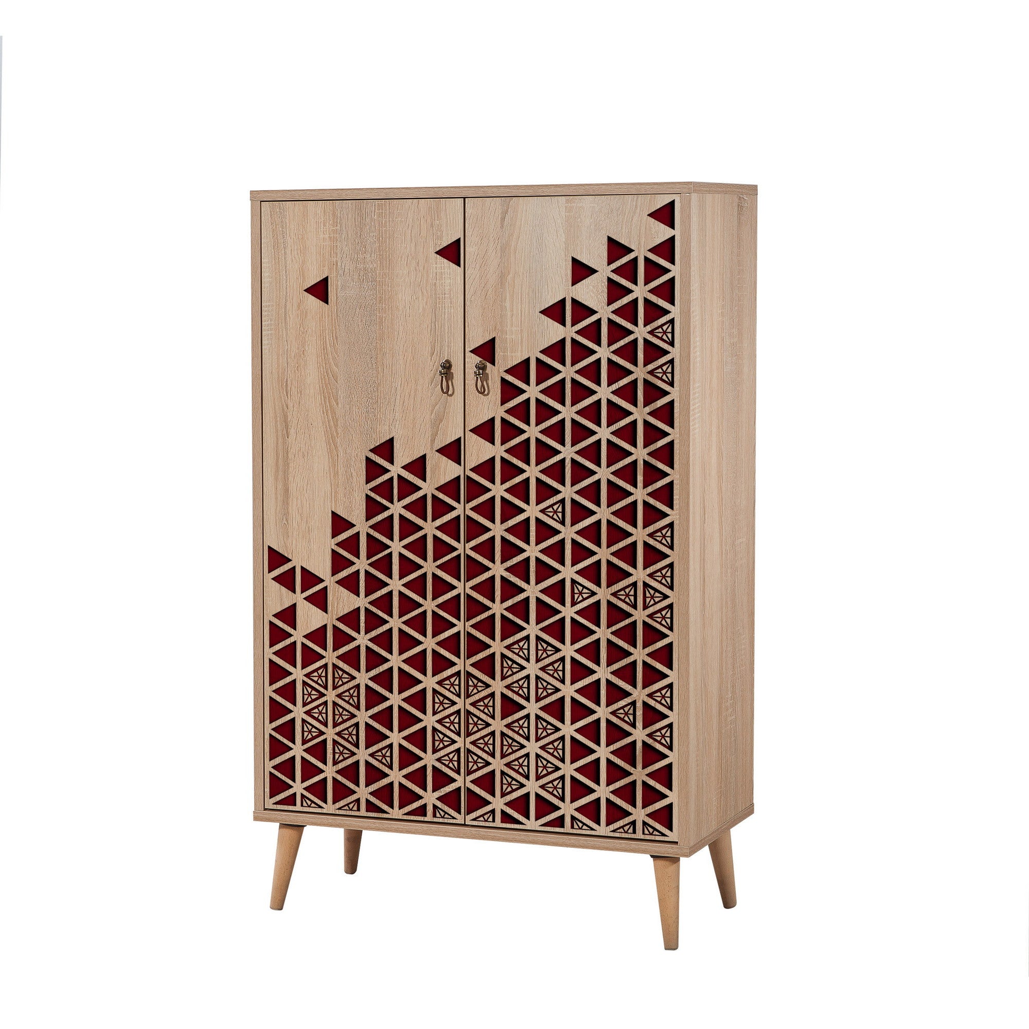 Armário multifuncional – 80 x 127 x 36 cm – Carvalho Sonoma – Melamina