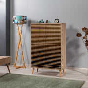 Armário multiusos – 80 x 127 x 36 cm – Carvalho Sonoma – Melamina