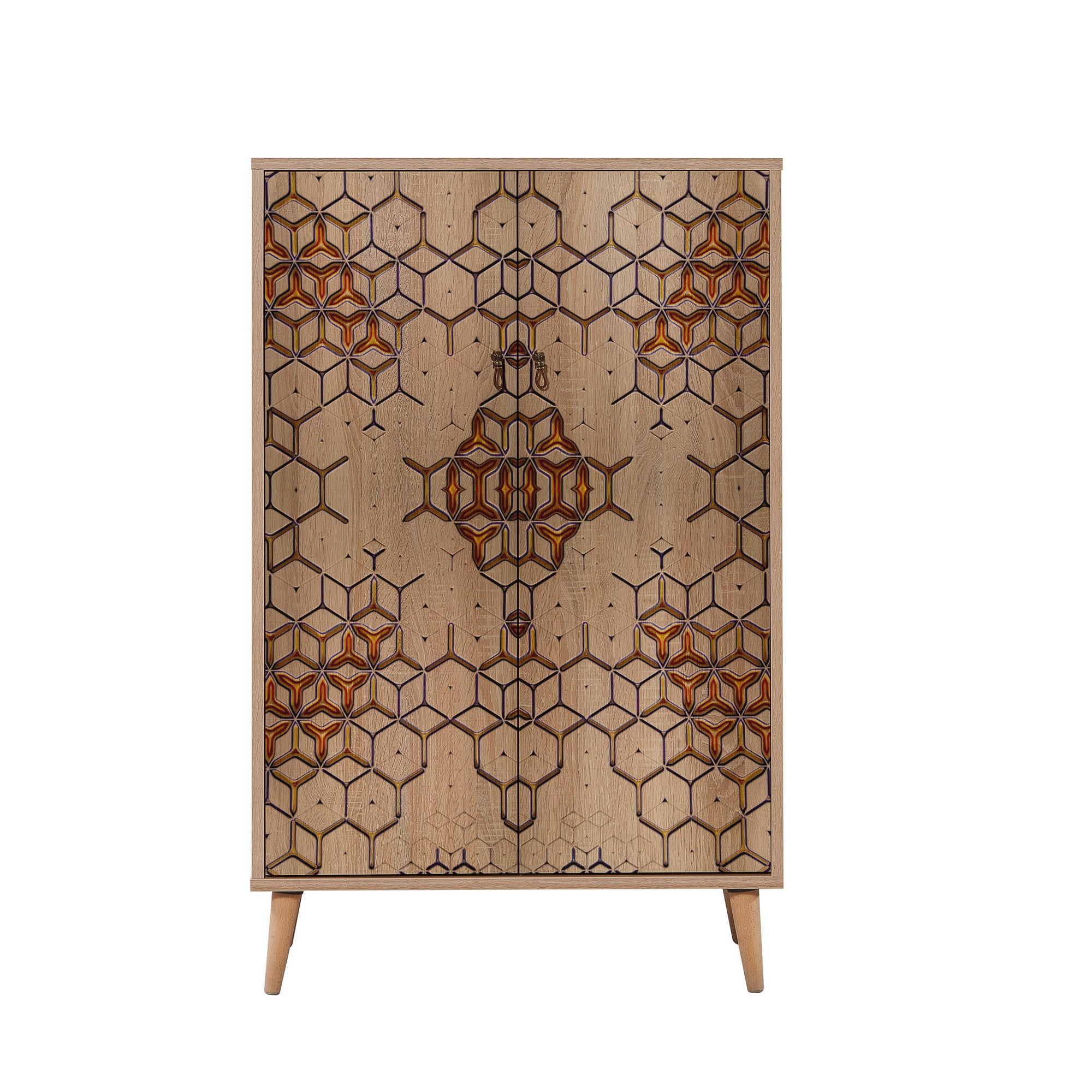 Armário multiusos – 80 x 127 x 36 cm – Carvalho Sonoma – 100% melamina