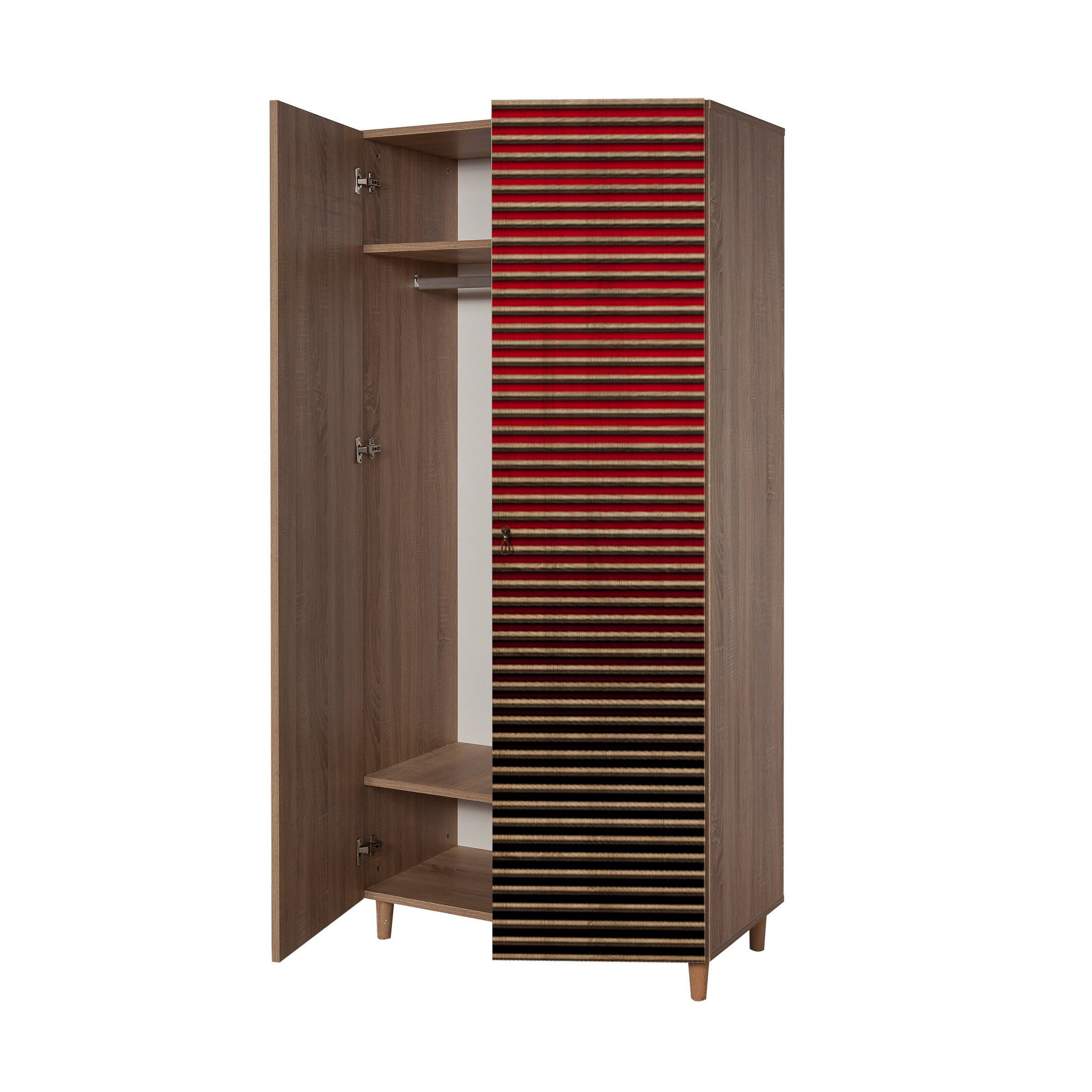 Guarda-roupa moderno – 90 x 192 x 52 cm – Carvalho Sonoma – 100% melamina