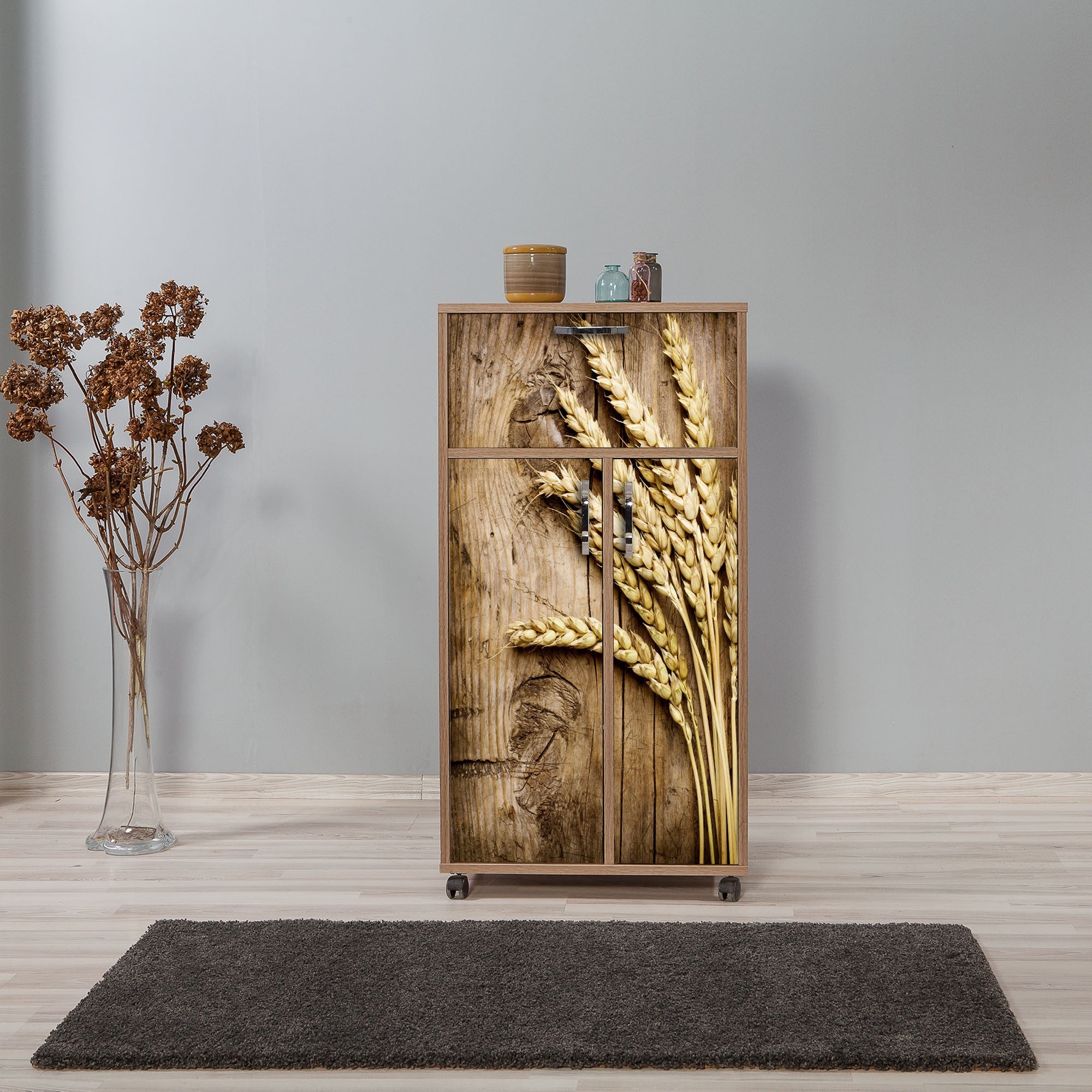 Armário multiuso – 60 x 116 x 36 cm – Carvalho Sonoma – Melamina