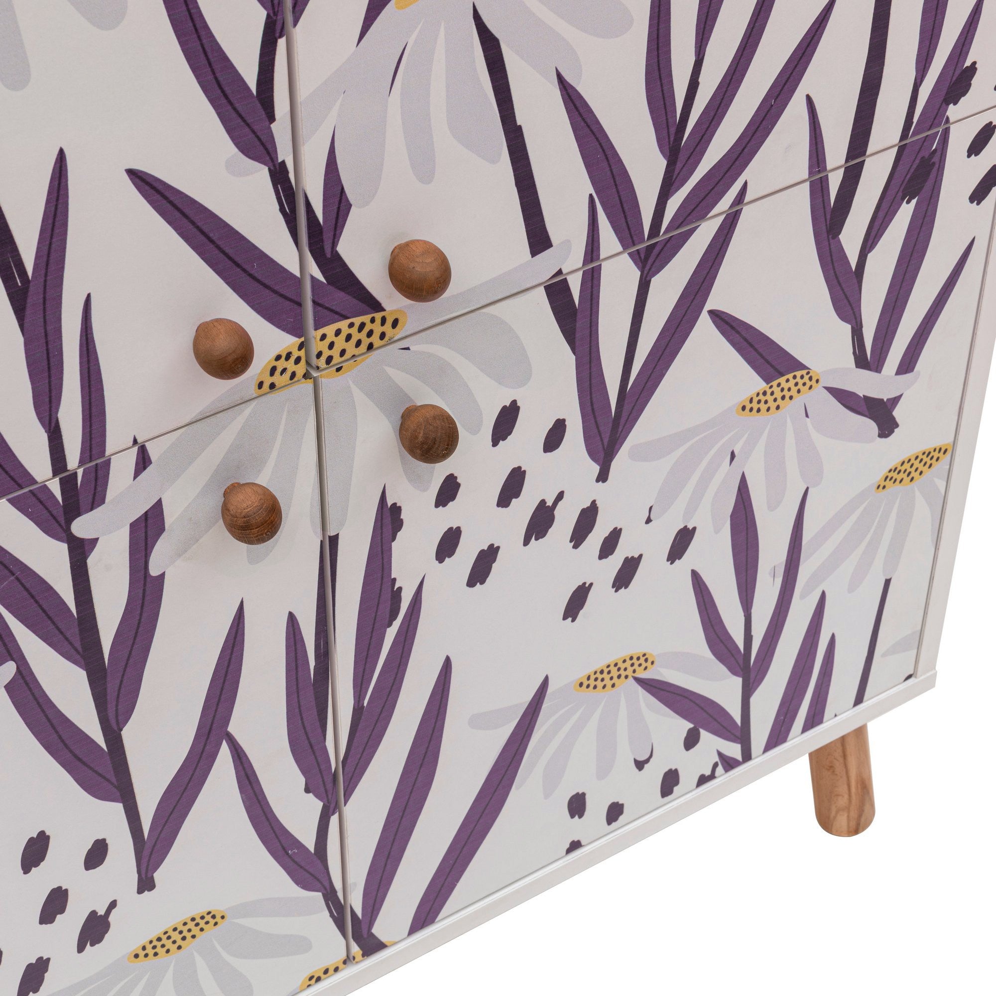 Armário multiuso – 95 x 111 x 36 cm – Branco e Azul Escuro – Melamina