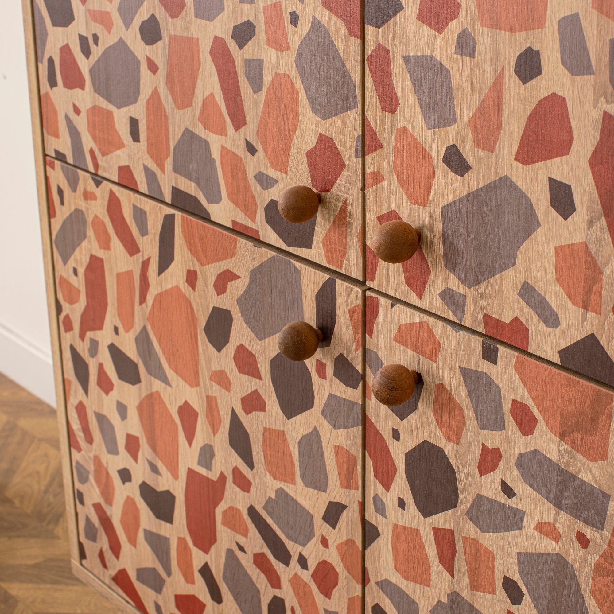 Armário multifuncional – 95 cm x 111 cm x 36 cm – madeira – painel de partículas revestido a melamina