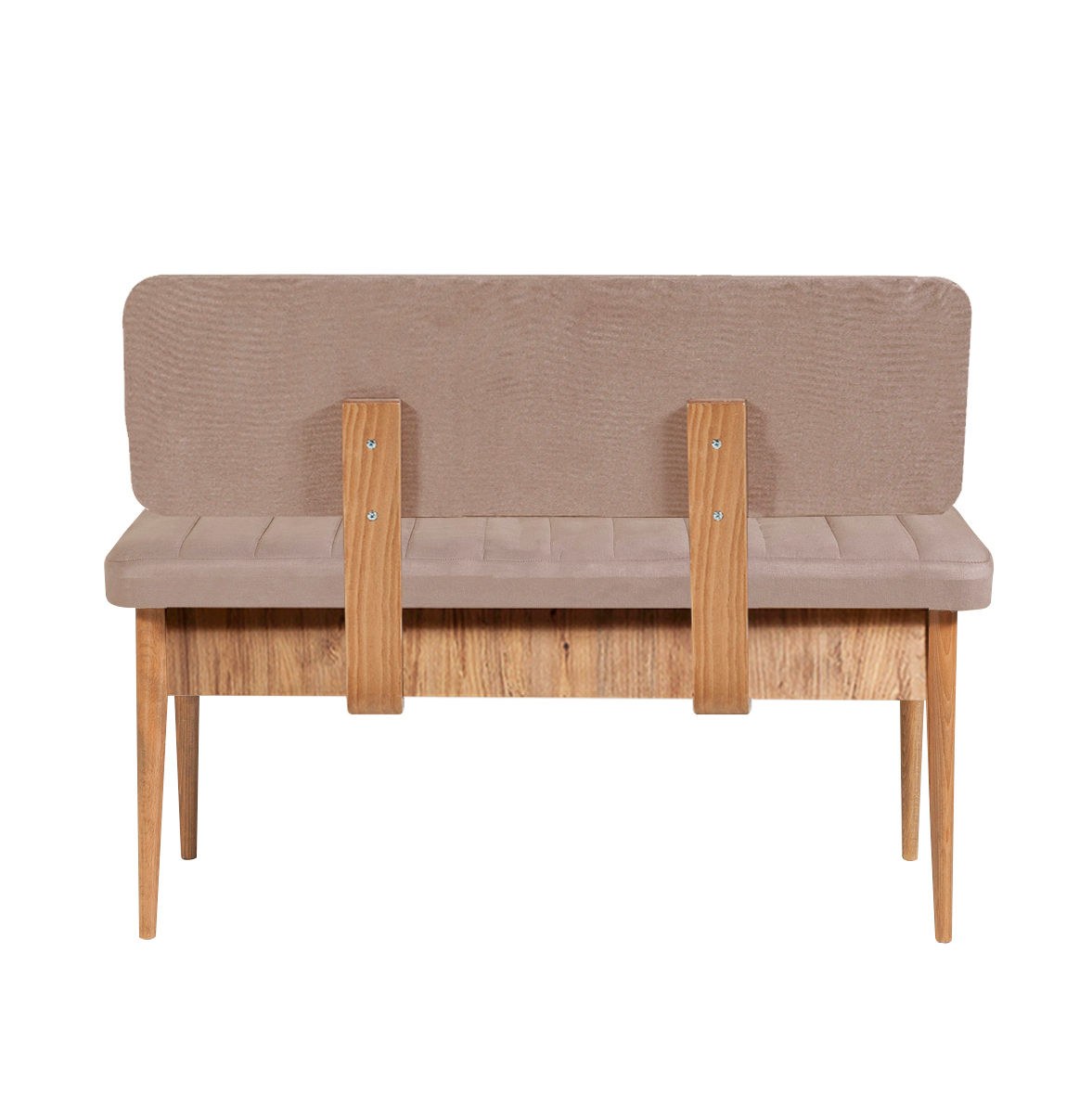Conjunto de Mesa de Jantar Extensível e Cadeiras – 130-165 cm – Pinheiro Atlântico e Pedra – MDF revestido em melamina e veludo