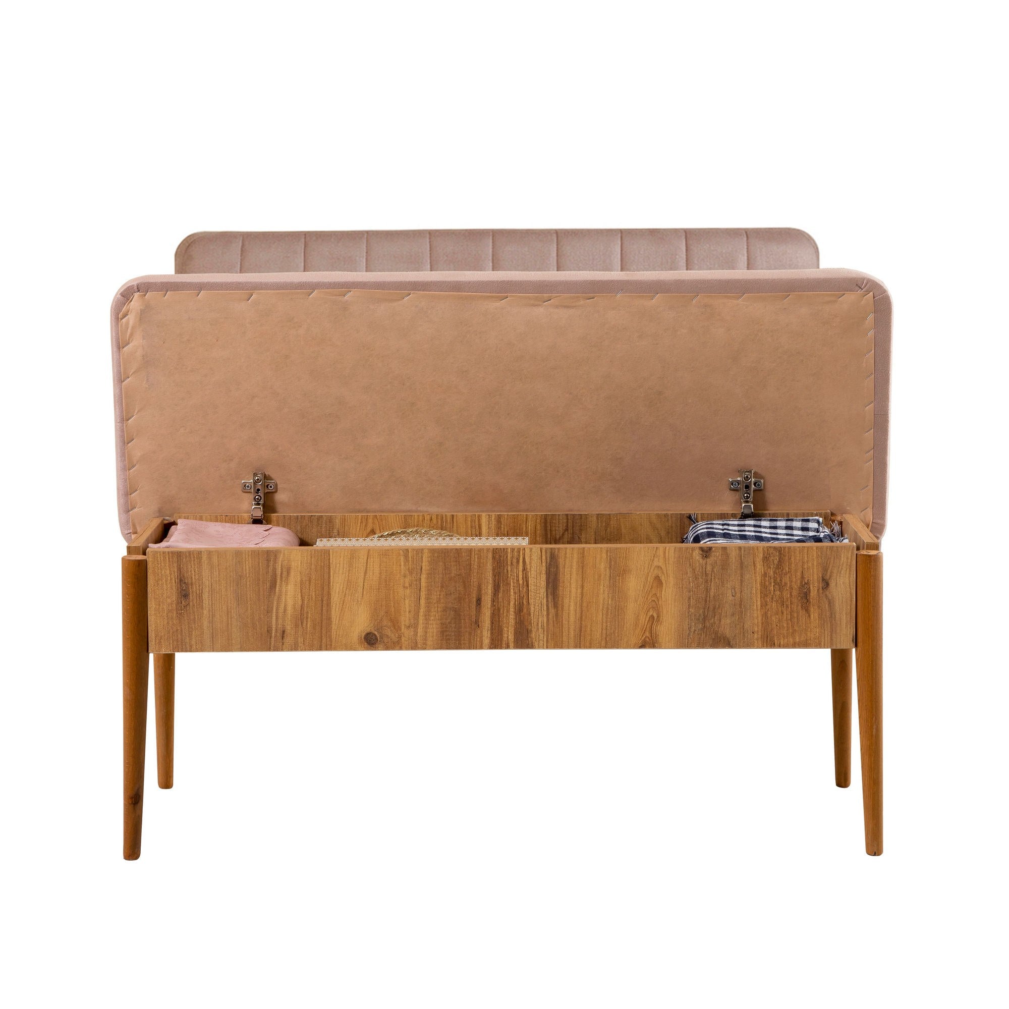 Conjunto de Mesa de Jantar Extensível e Cadeiras – 130-165 cm – Pinheiro Atlântico e Pedra – MDF revestido em melamina e veludo