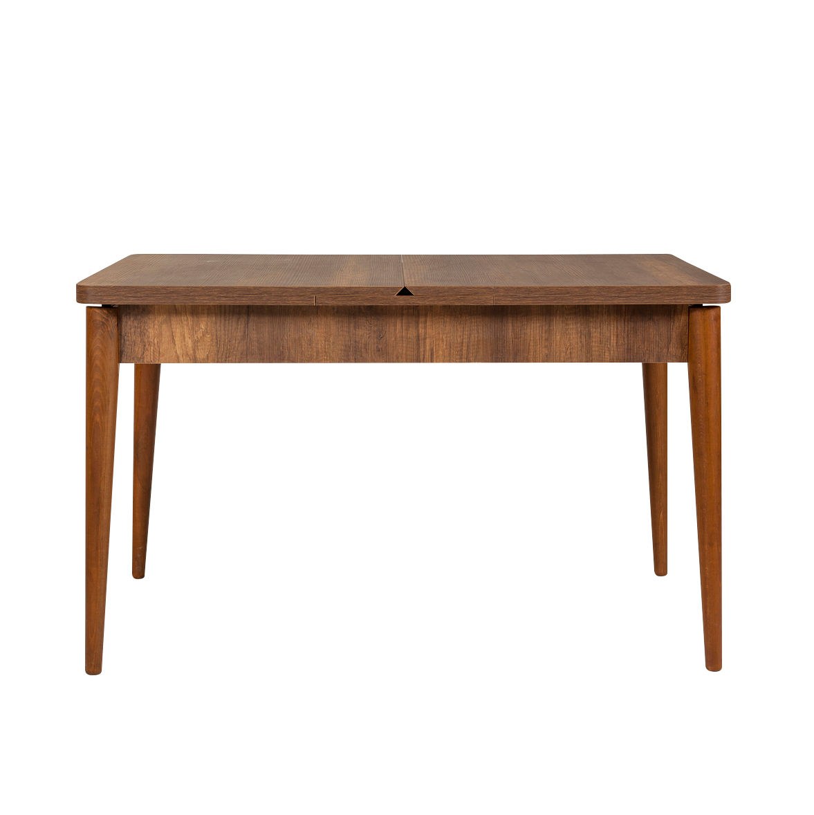 Conjunto de mesa de jantar extensível e cadeiras (5 peças), nogueira e pedra, 130-165 cm | 100% veludo e revestimento em melamina | Design rústico moderno para refeições elegantes