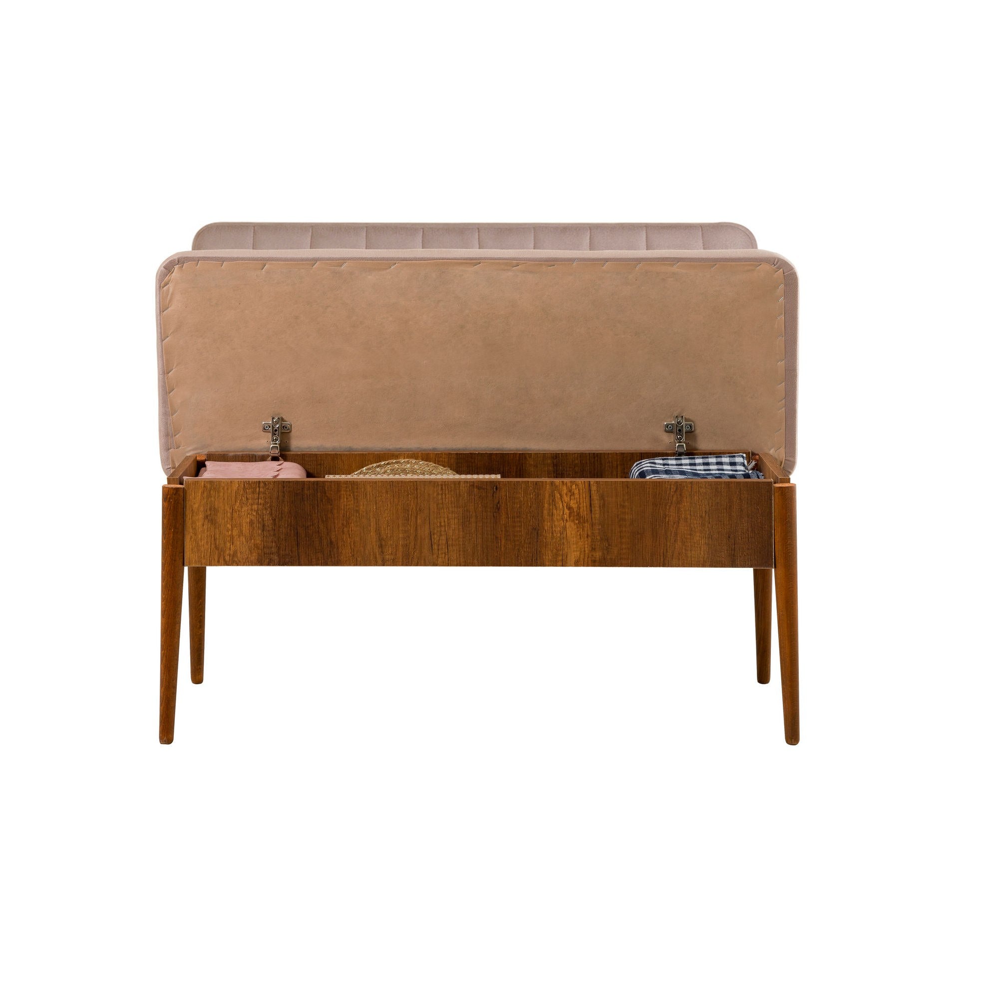Conjunto de mesa de jantar extensível e cadeiras (5 peças), nogueira e pedra, 130-165 cm | 100% veludo e revestimento em melamina | Design rústico moderno para refeições elegantes