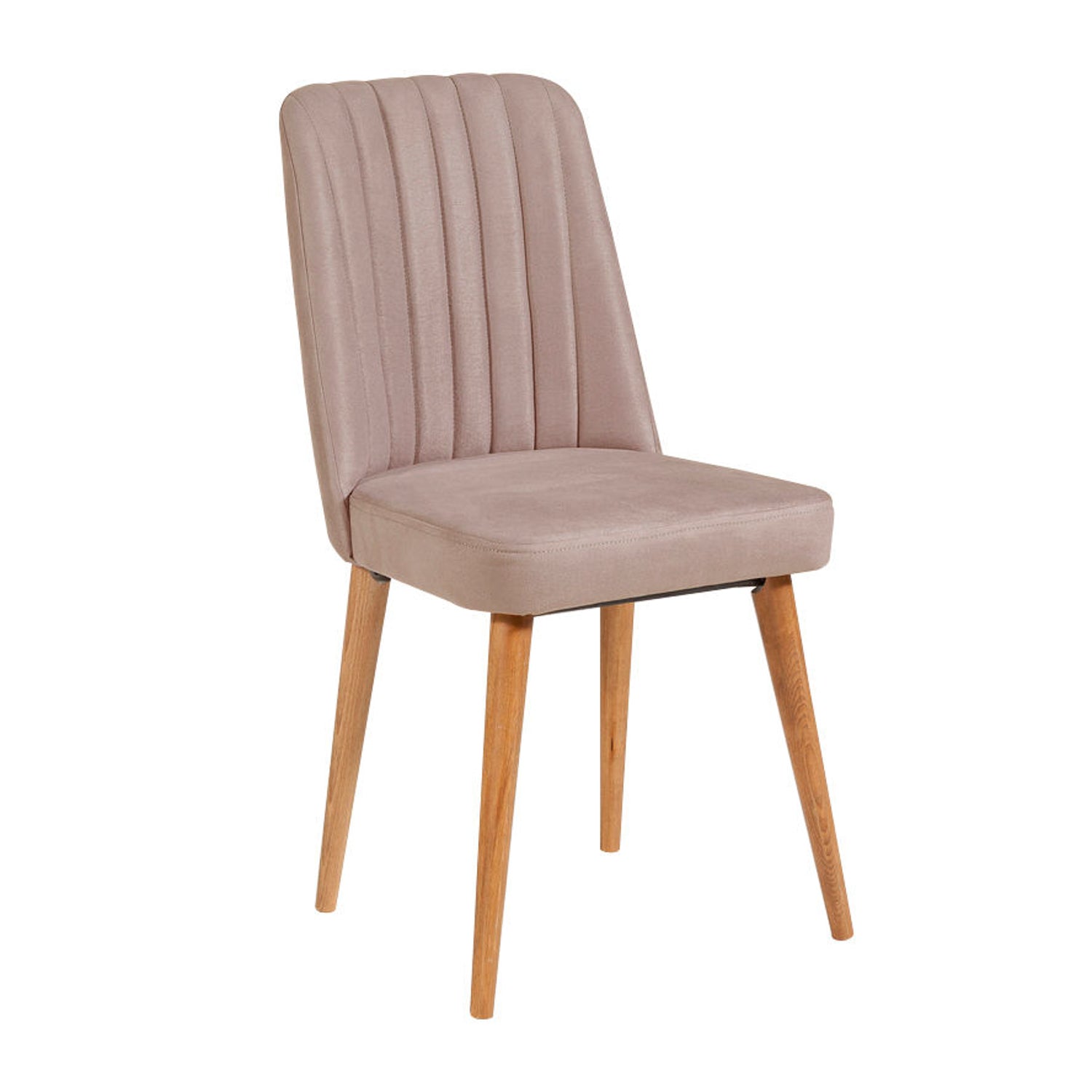 Conjunto de mesa de jantar extensível e cadeiras (4 peças), pinho atlântico e pedra, 130-165 cm | 100% veludo, pernas de madeira de carpa | Design rústico moderno para refeições elegantes
