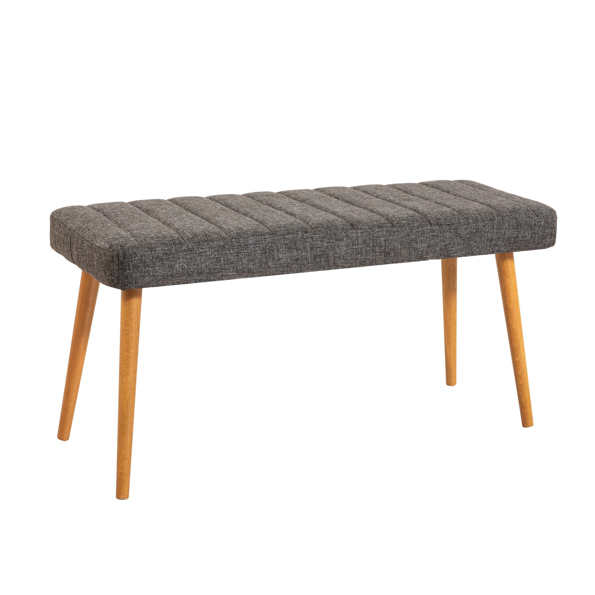 Conjunto moderno de mesa e cadeiras de 6 peças, pinho atlântico e antracite | 100% revestido em melamina, pernas de madeira, estrutura de metal, design rústico elegante para jantar