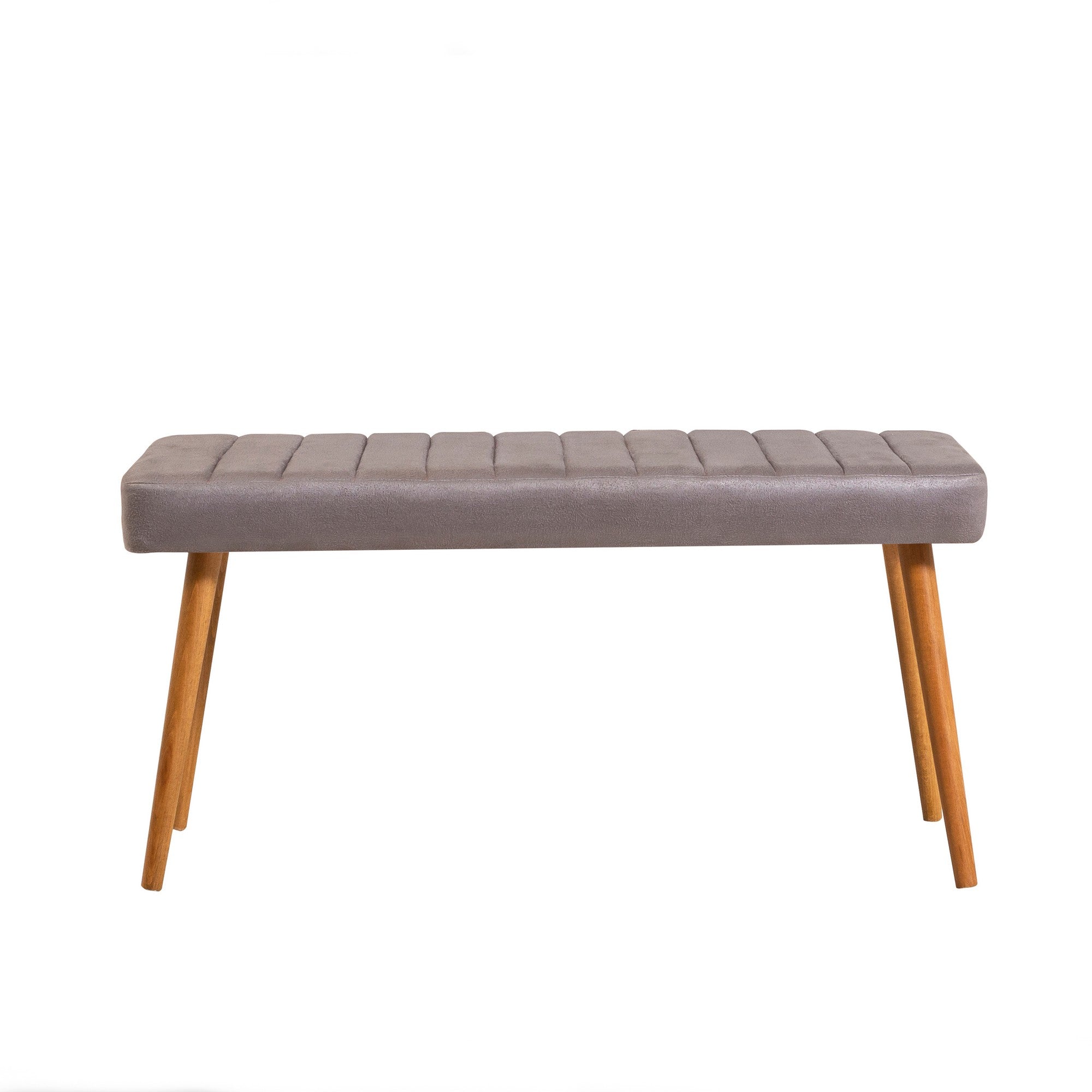 Conjunto de mesa e cadeiras de jantar escandinavo (6 peças) | 100% revestido em melamina, espuma de veludo, estrutura de metal | Pinho Atlântico e branco/cinza | Design elegante
