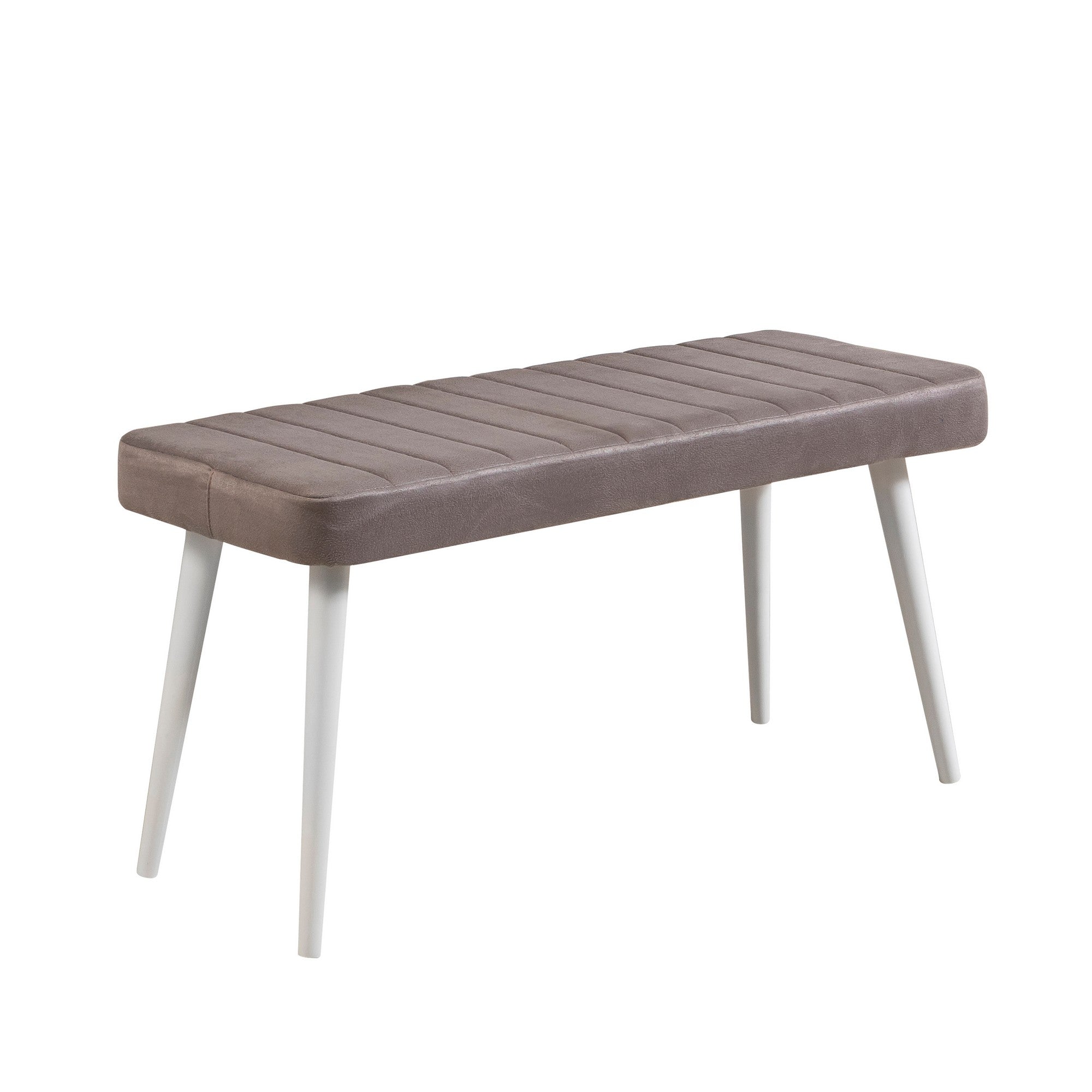 Conjunto de mesa e cadeiras escandinavo (4 peças) - branco e cinza, 100% revestido de melamina, espuma de veludo, estrutura de metal, mesa de jantar 120x75 cm, design elegante.