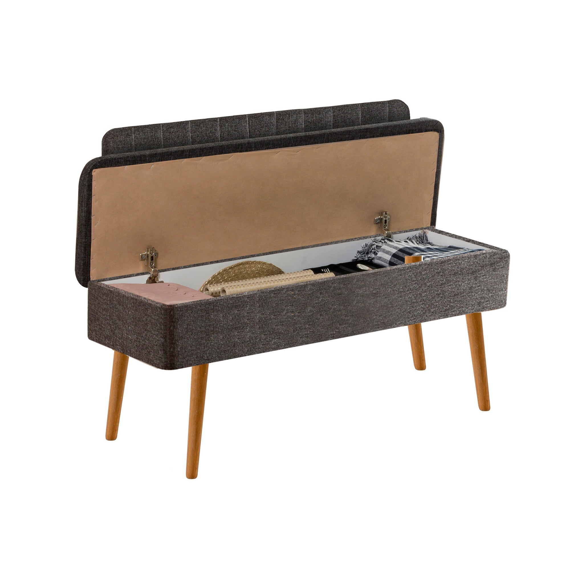 Conjunto de mesa de jantar extensível e cadeiras (5 peças), pinho atlântico e antracite, 129-163 cm | 100% revestido em melamina | Elegante e funcional para espaços de jantar modernos