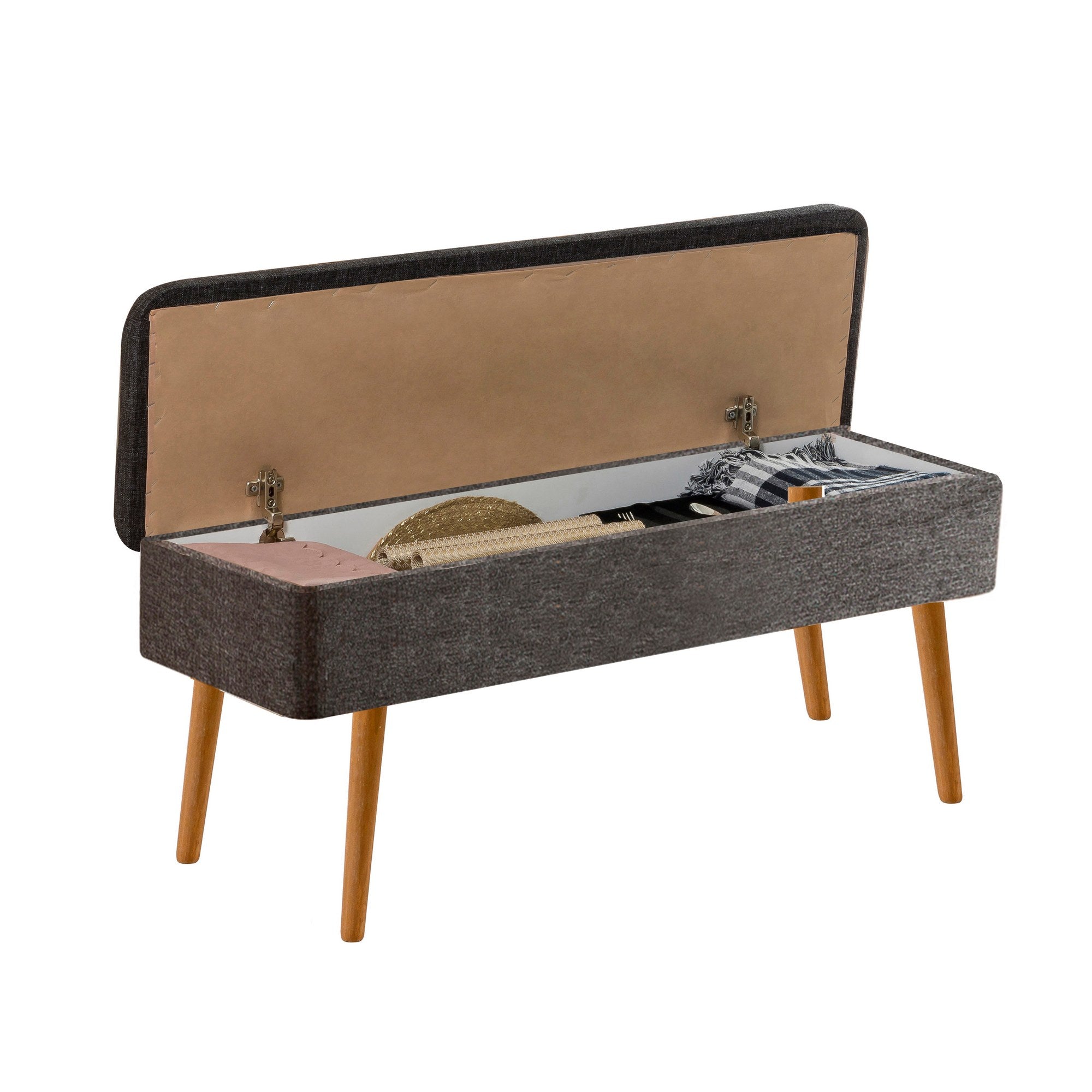 Conjunto de mesa de jantar extensível e cadeiras (5 peças), pinho atlântico e antracite, 129-163 cm | 100% revestido em melamina | Elegante e funcional para espaços de jantar modernos