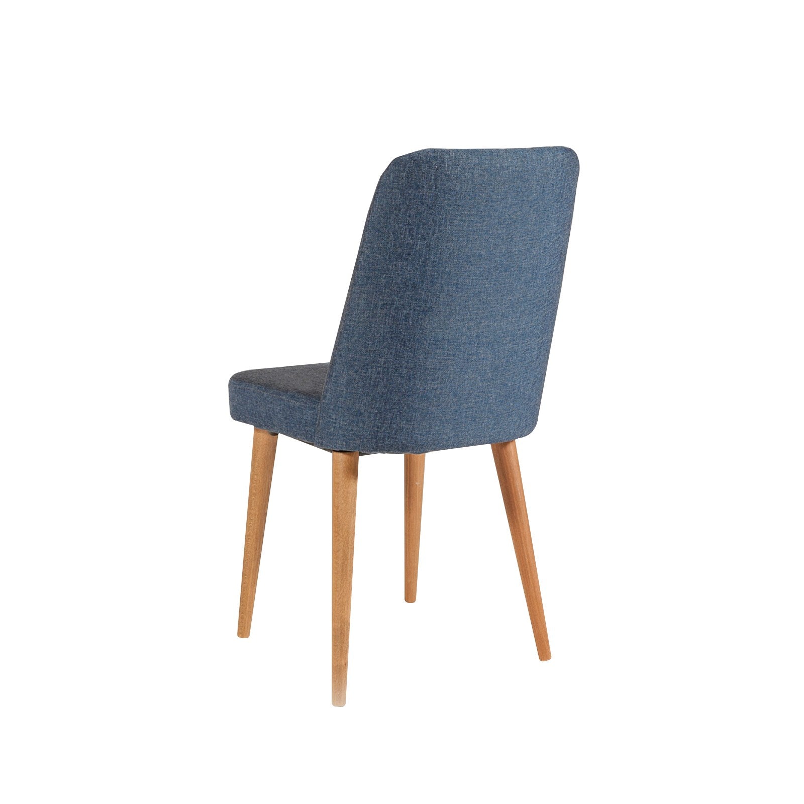 Conjunto de mesa de jantar extensível e cadeiras (5 peças), pinho atlântico e azul-escuro, 129-163 cm | 100% revestido em melamina | Elegante e funcional para espaços de jantar modernos