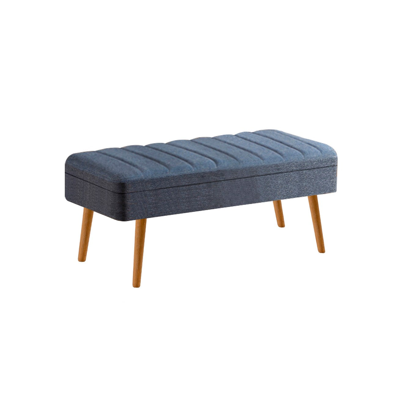 Conjunto de mesa de jantar extensível e cadeiras (5 peças), pinho atlântico e azul-escuro, 129-163 cm | 100% revestido em melamina | Elegante e funcional para espaços de jantar modernos
