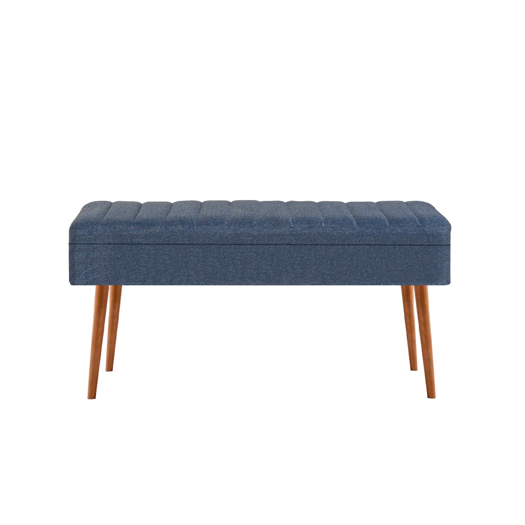 Conjunto de mesa de jantar extensível e cadeiras (5 peças), pinho atlântico e azul-escuro, 129-163 cm | 100% revestido em melamina | Elegante e funcional para espaços de jantar modernos