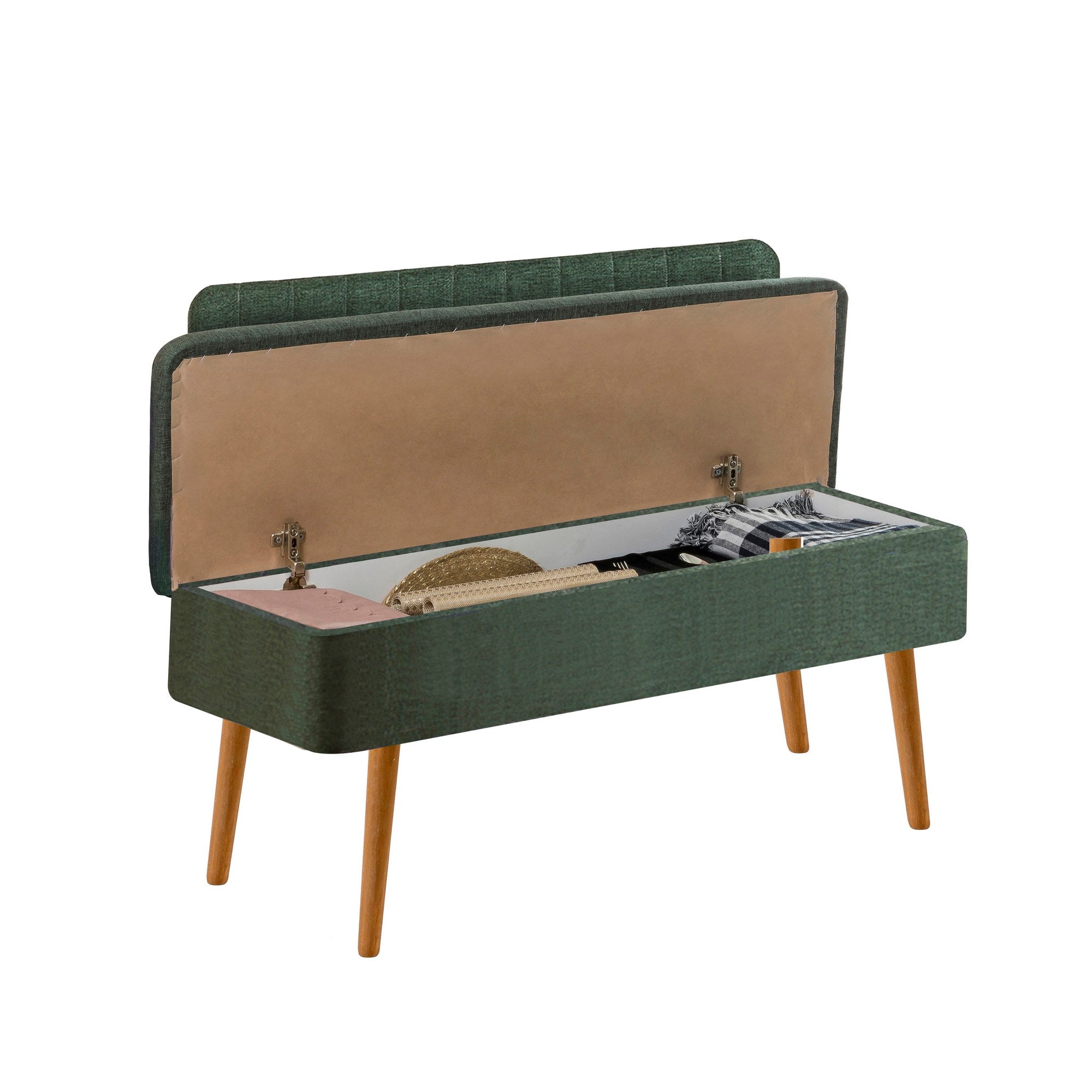 Conjunto de mesa de jantar extensível e cadeiras (5 peças), pinho atlântico e verde, 129-163 x 80 x 75 cm | 100% revestido em melamina | Elegante e funcional para refeições modernas