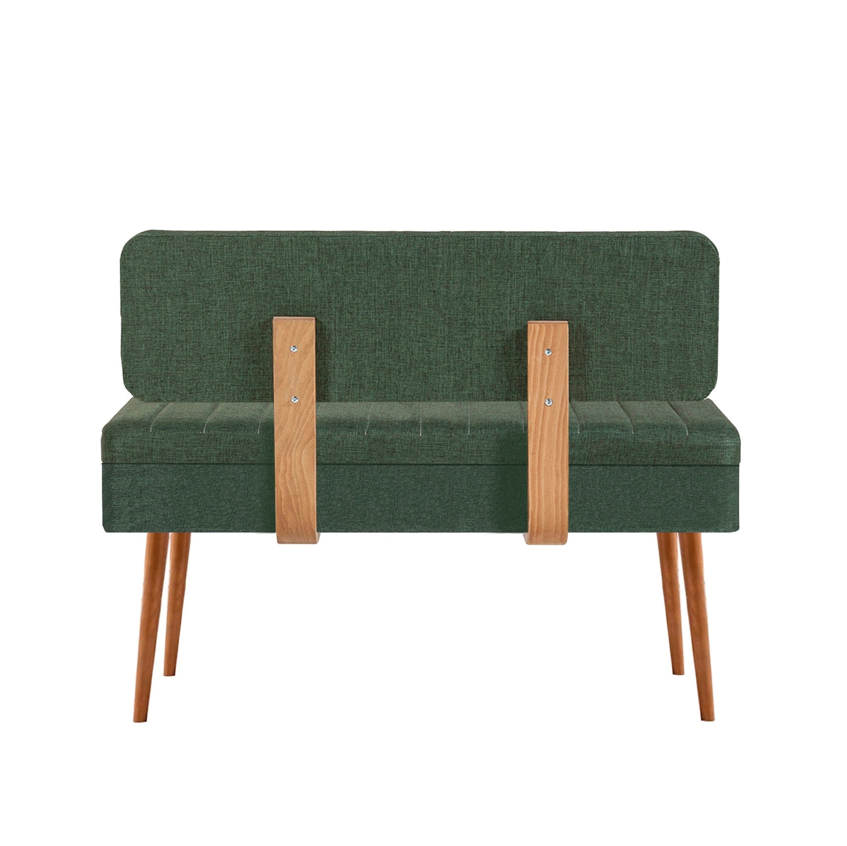 Conjunto de mesa de jantar extensível e cadeiras (5 peças), pinho atlântico e verde, 129-163 x 80 x 75 cm | 100% revestido em melamina | Elegante e funcional para refeições modernas