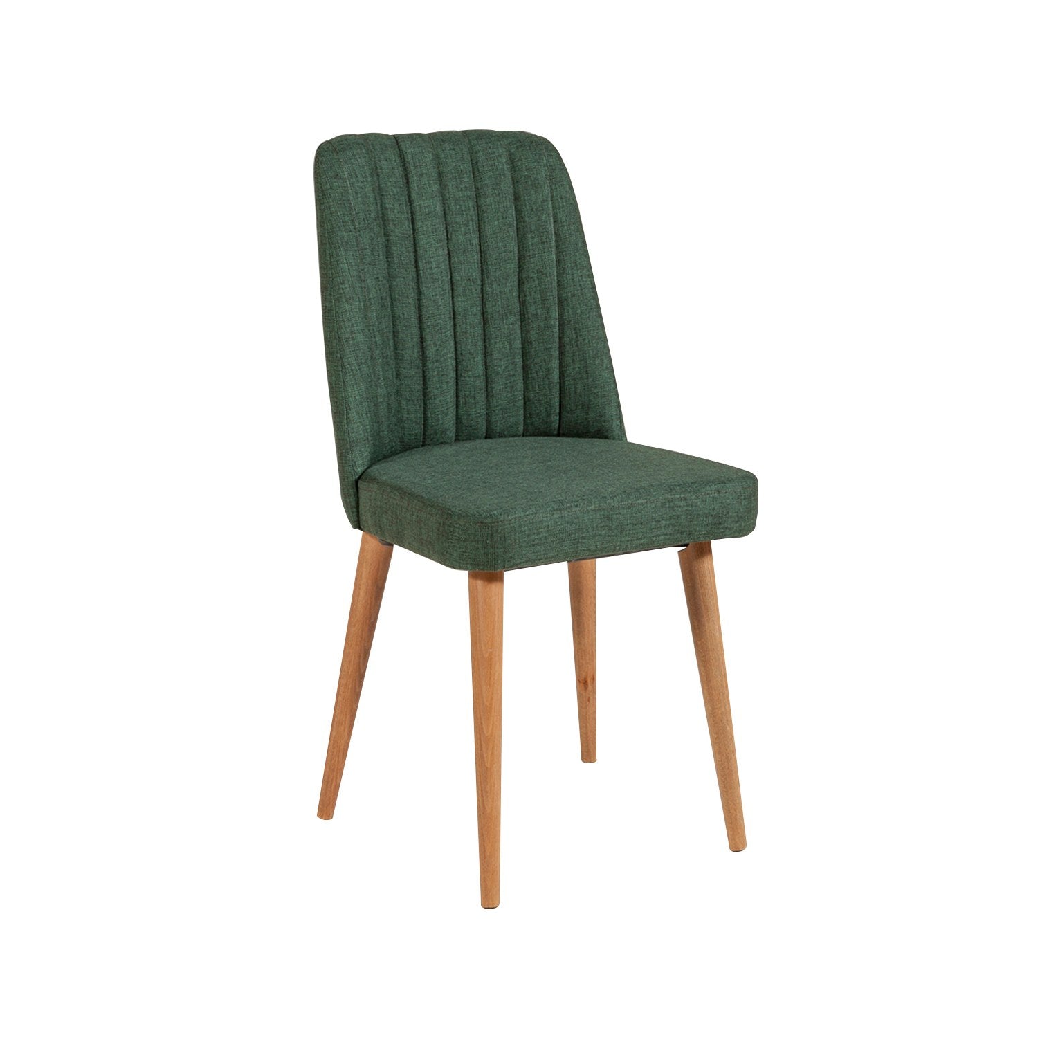 Conjunto de mesa de jantar extensível e cadeiras (5 peças), pinho atlântico e verde, 129-163 x 80 x 75 cm | 100% revestido em melamina | Elegante e funcional para refeições modernas