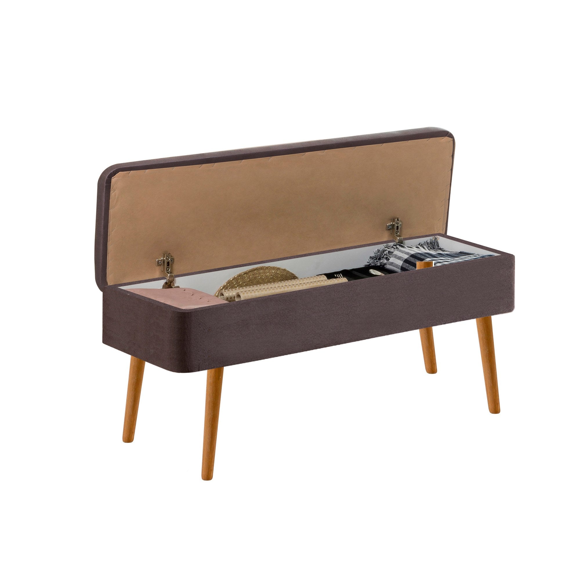 Conjunto de mesa de jantar extensível e cadeiras (5 peças), pinho atlântico e antracite, 129-163 cm | 100% revestido em melamina | Cadeiras e banco elegantes em veludo, perfeitos para salas de jantar modernas