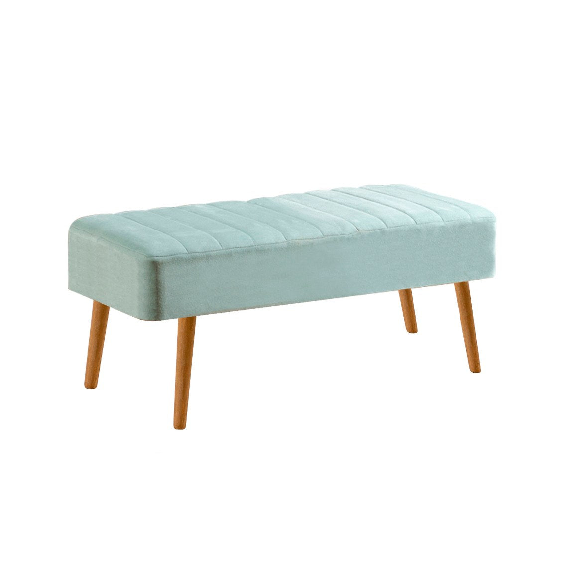 Conjunto de mesa de jantar extensível e cadeiras (5 peças), pinho atlântico e verde pistache, 129-163 cm | 100% revestido em melamina | Cadeiras e banco elegantes em veludo