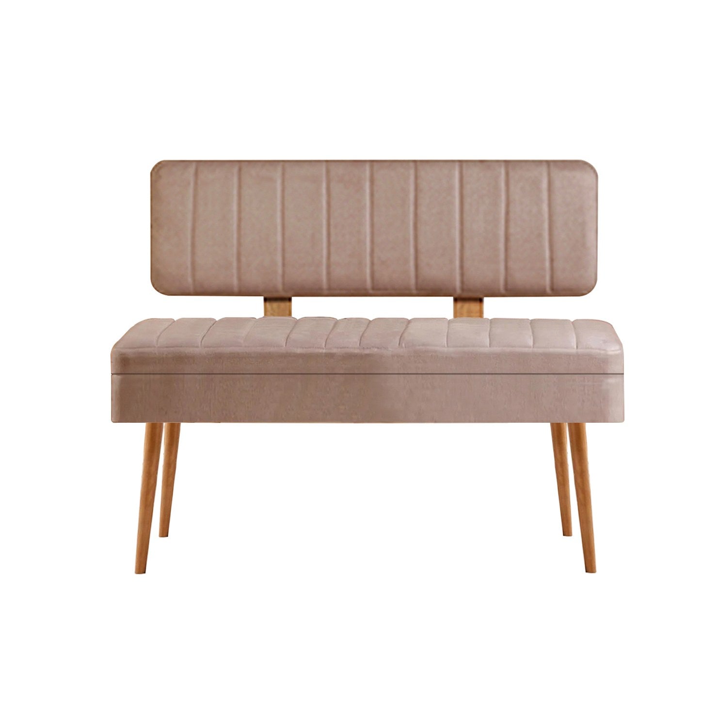 Conjunto de mesa de jantar extensível e cadeiras (5 peças), pinho atlântico e pedra, 129-163 x 80 x 75 cm | Cadeiras e banco de veludo 100% revestidos em melamina | Elegante e funcional para refeições modernas