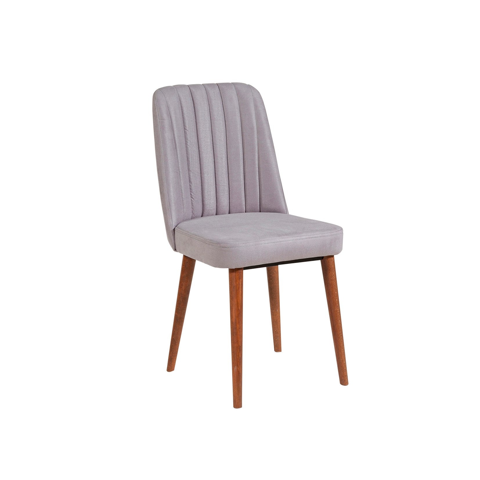 Conjunto de mesa de jantar extensível e cadeiras (5 peças), nogueira e cinza, 129-163 x 80 x 75 cm | Painel de partículas 100% revestido de melamina | Assentos elegantes de veludo para refeições modernas