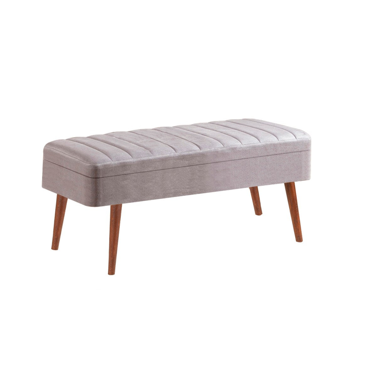 Conjunto de mesa de jantar extensível e cadeiras (5 peças), nogueira e cinza, 129-163 x 80 x 75 cm | Painel de partículas 100% revestido de melamina | Assentos elegantes de veludo para refeições modernas