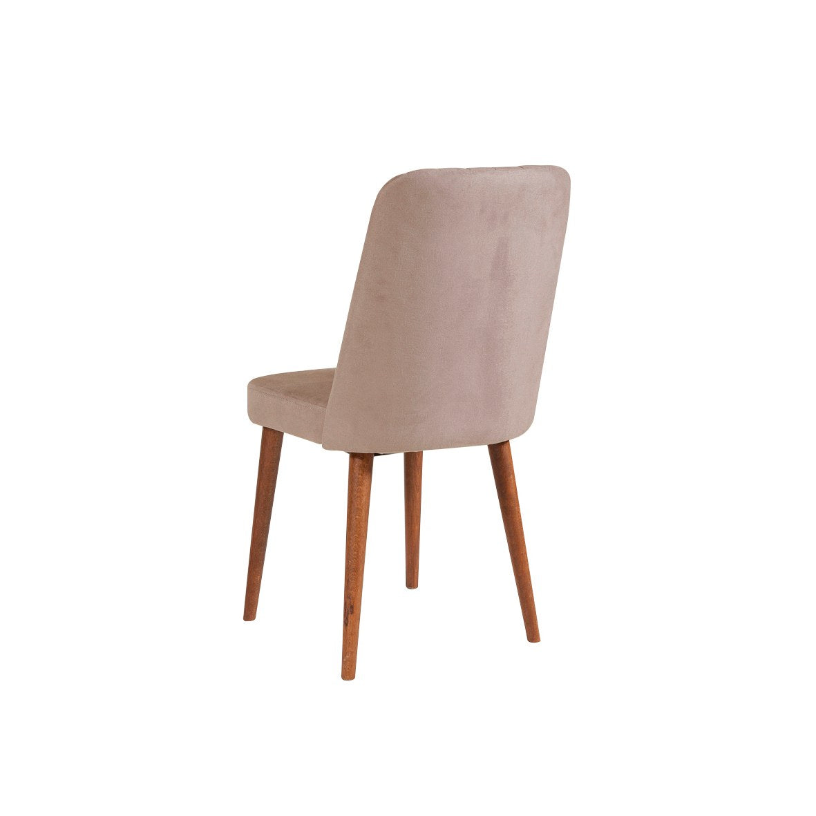 Conjunto de mesa de jantar extensível e cadeiras (5 peças), nogueira e pedra, 129-163 x 80 x 75 cm | 100% revestido em melamina | Cadeiras e banco elegantes de veludo, perfeitos para salas de jantar modernas