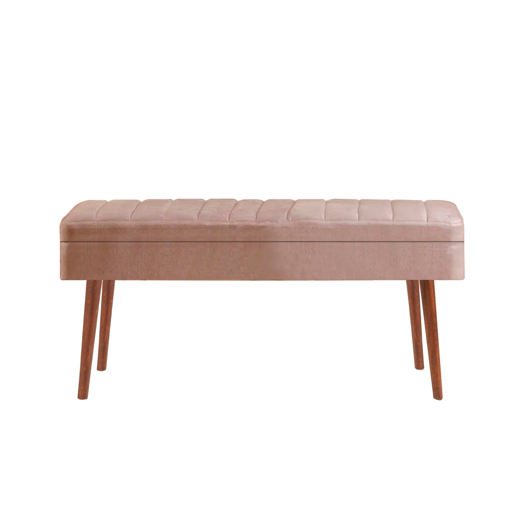 Conjunto de mesa de jantar extensível e cadeiras (5 peças), nogueira e pedra, 129-163 x 80 x 75 cm | 100% revestido em melamina | Cadeiras e banco elegantes de veludo, perfeitos para salas de jantar modernas