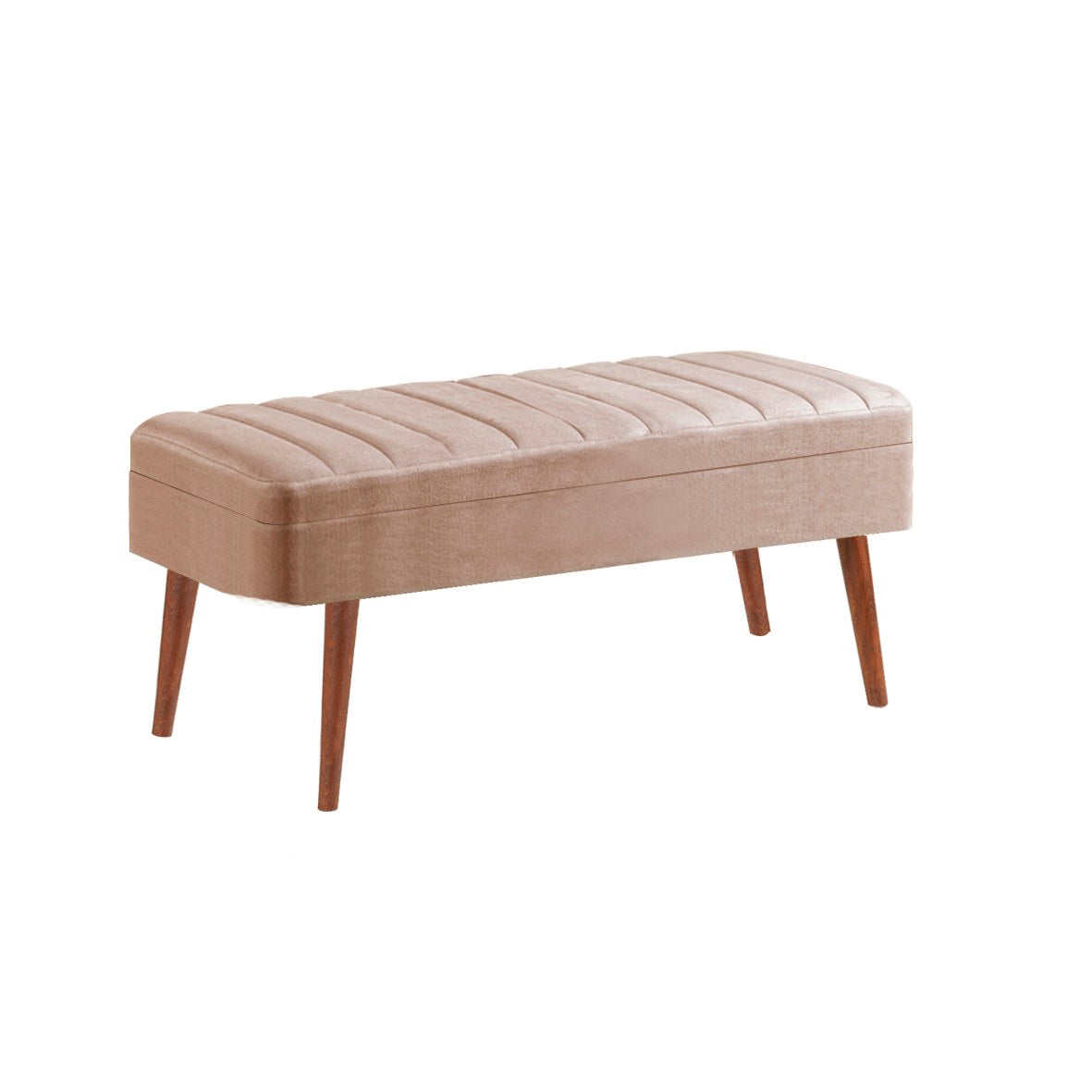 Conjunto de mesa de jantar extensível e cadeiras (5 peças), nogueira e pedra, 129-163 x 80 x 75 cm | 100% revestido em melamina | Cadeiras e banco elegantes de veludo, perfeitos para salas de jantar modernas