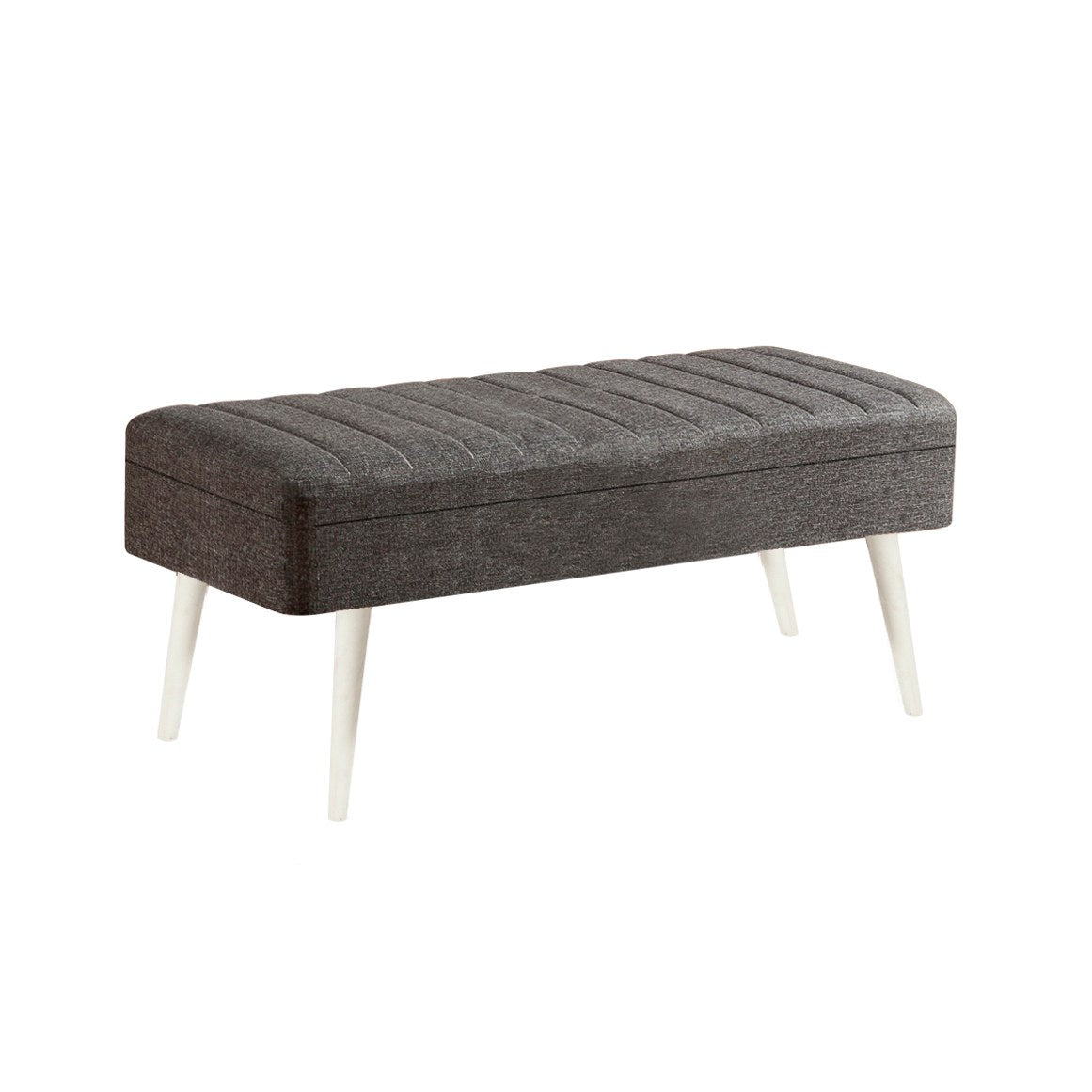 Conjunto de mesa de jantar extensível e cadeiras (5 peças), branco e antracite, 129-163 cm | 100% revestido em melamina | Elegante e funcional para espaços de jantar modernos