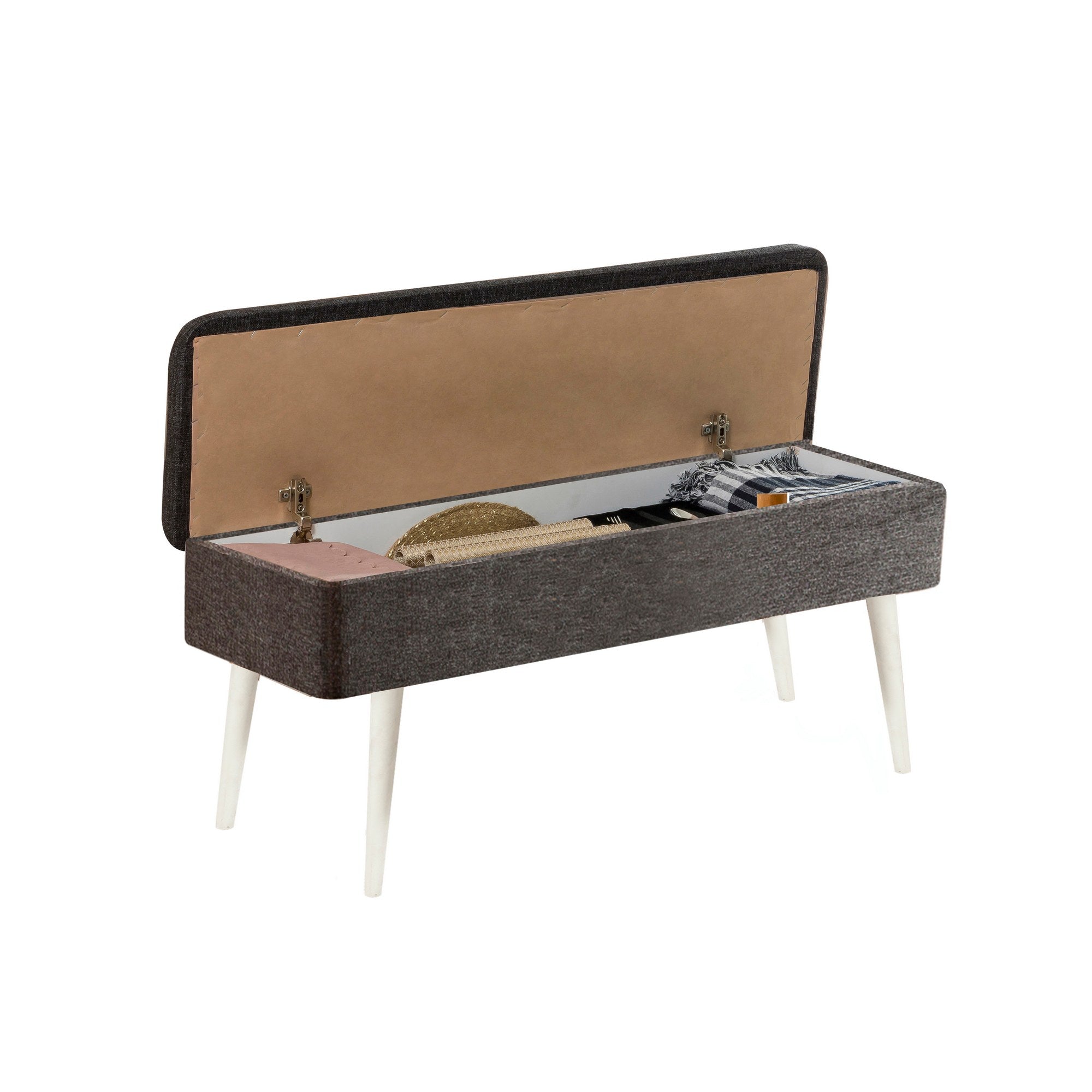 Conjunto de mesa de jantar extensível e cadeiras (5 peças), branco e antracite, 129-163 cm | 100% revestido em melamina | Elegante e funcional para espaços de jantar modernos