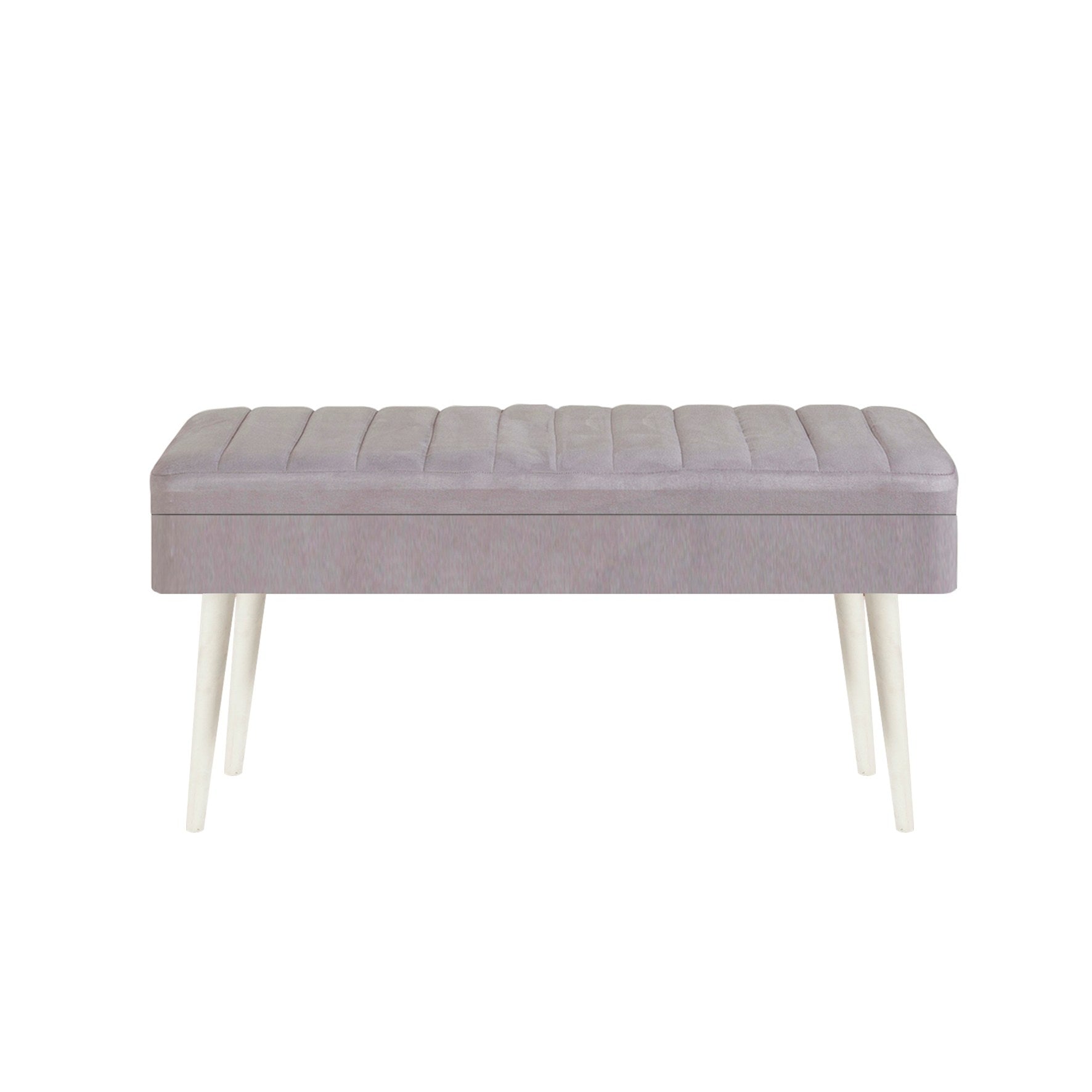 Conjunto de mesa de jantar extensível e cadeiras (5 peças), branco e cinza, 129-163 x 80 x 75 cm | Cadeiras de veludo 100% revestidas em melamina | Elegante e funcional para refeições modernas