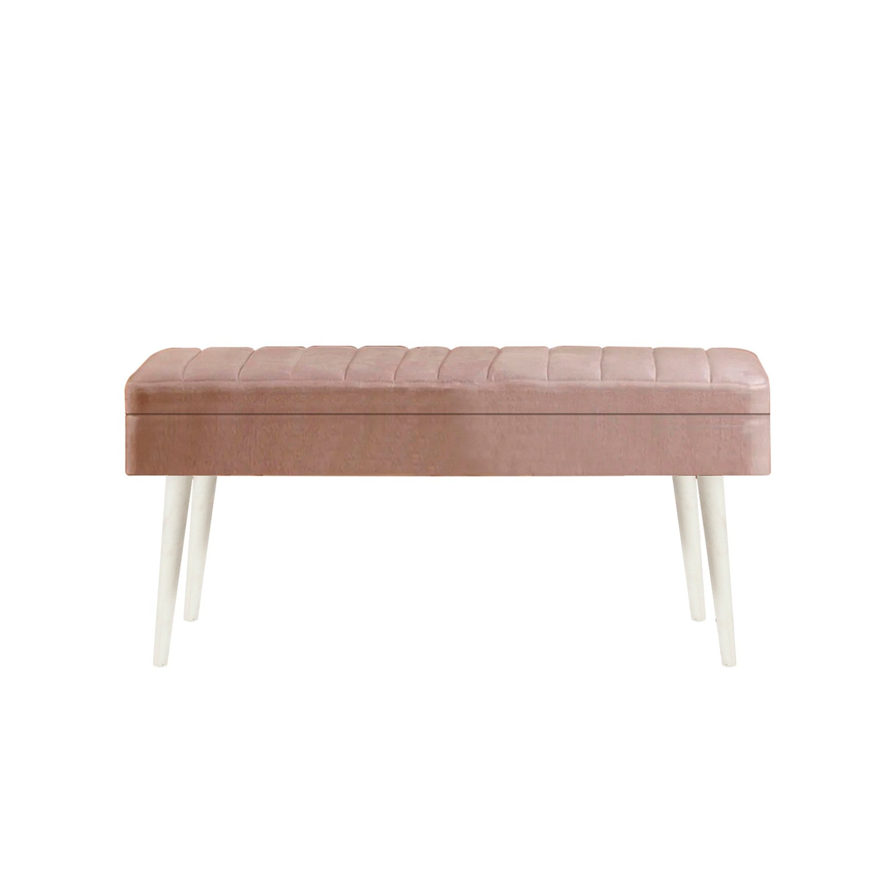 Conjunto de mesa de jantar extensível e cadeiras (5 peças), branco e pedra, 129-163 x 80 x 75 cm | Cadeiras e banco de veludo 100% revestidos em melamina | Elegante e funcional