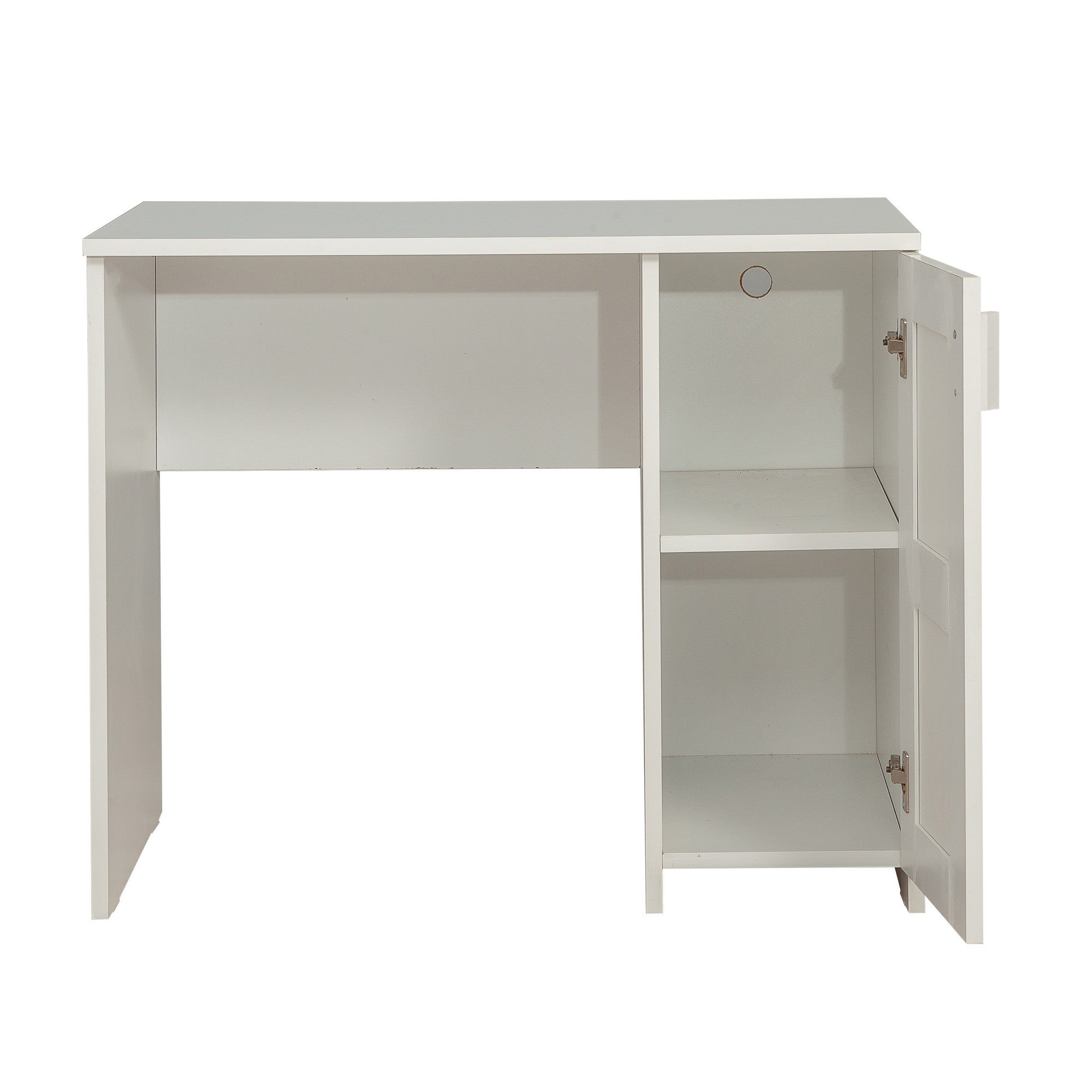 Secretária de Estudo Escandinava – 90 x 76 x 50 cm – Branca – Painel de Partículas revestido a Melamina