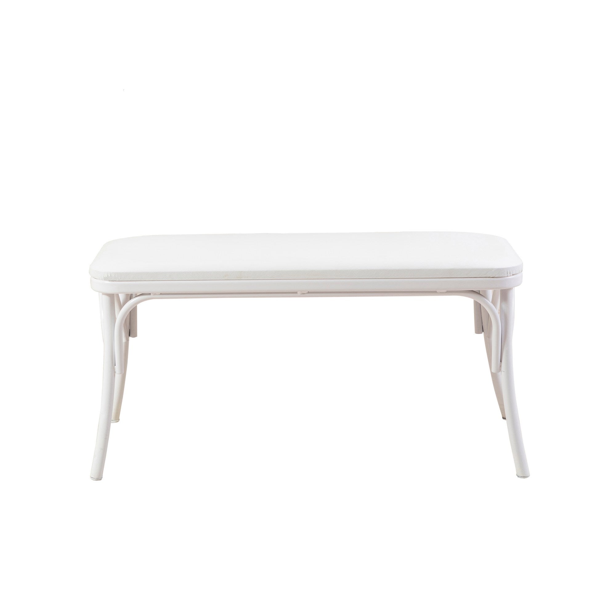 Conjunto de mesa de jantar extensível e cadeiras (4 peças), branco, 120-153 x 75 x 77 cm | Cadeiras 100% revestidas em melamina, couro sintético, pernas de madeira de faia | Elegante e funcional para refeições modernas