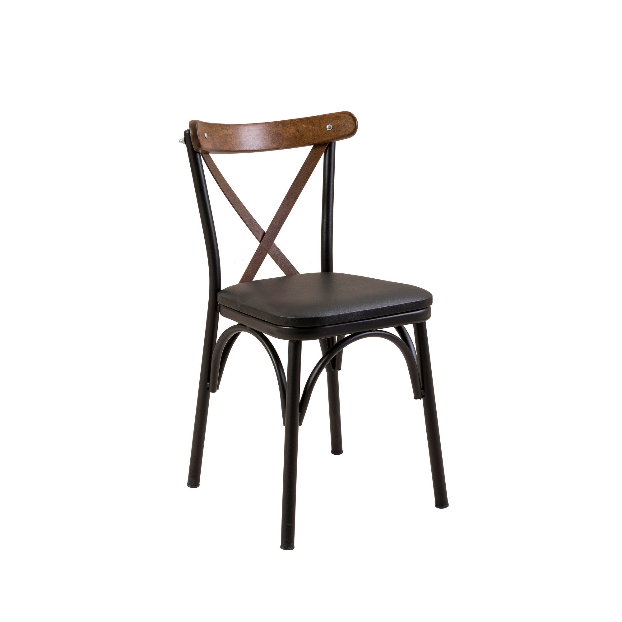 Conjunto de mesa de jantar extensível e cadeiras (5 peças), preto, 120-153 x 75 x 77 cm | 100% revestido em melamina, tecido couro sintético, pernas de madeira de faia | Elegante e funcional para espaços de jantar modernos