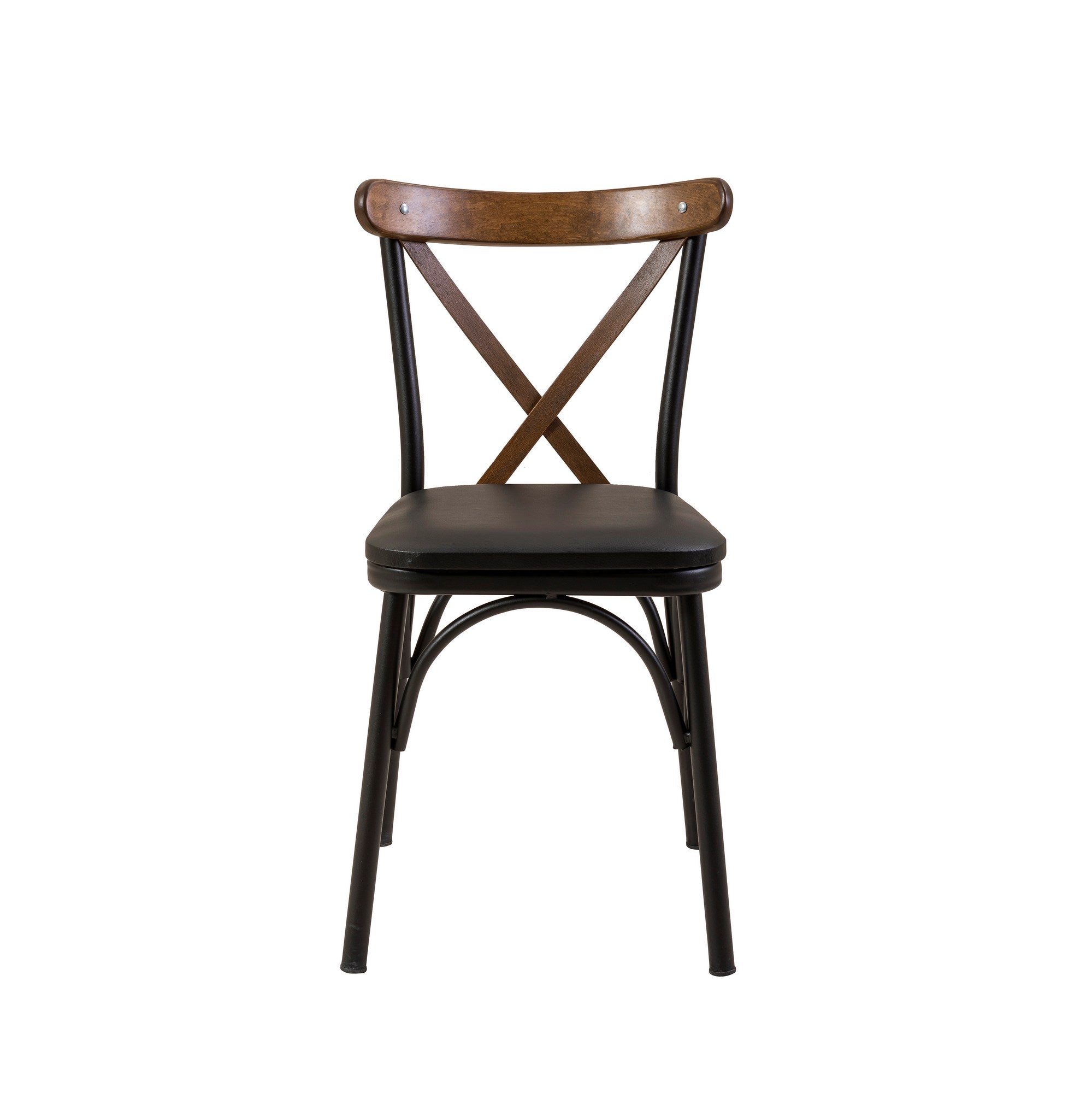 Conjunto de mesa de jantar extensível e cadeiras (4 peças), preto, 120-155 x 75 x 77 cm | 100% revestido em melamina, tecido couro sintético, pernas de madeira de faia | Elegante e funcional para refeições modernas