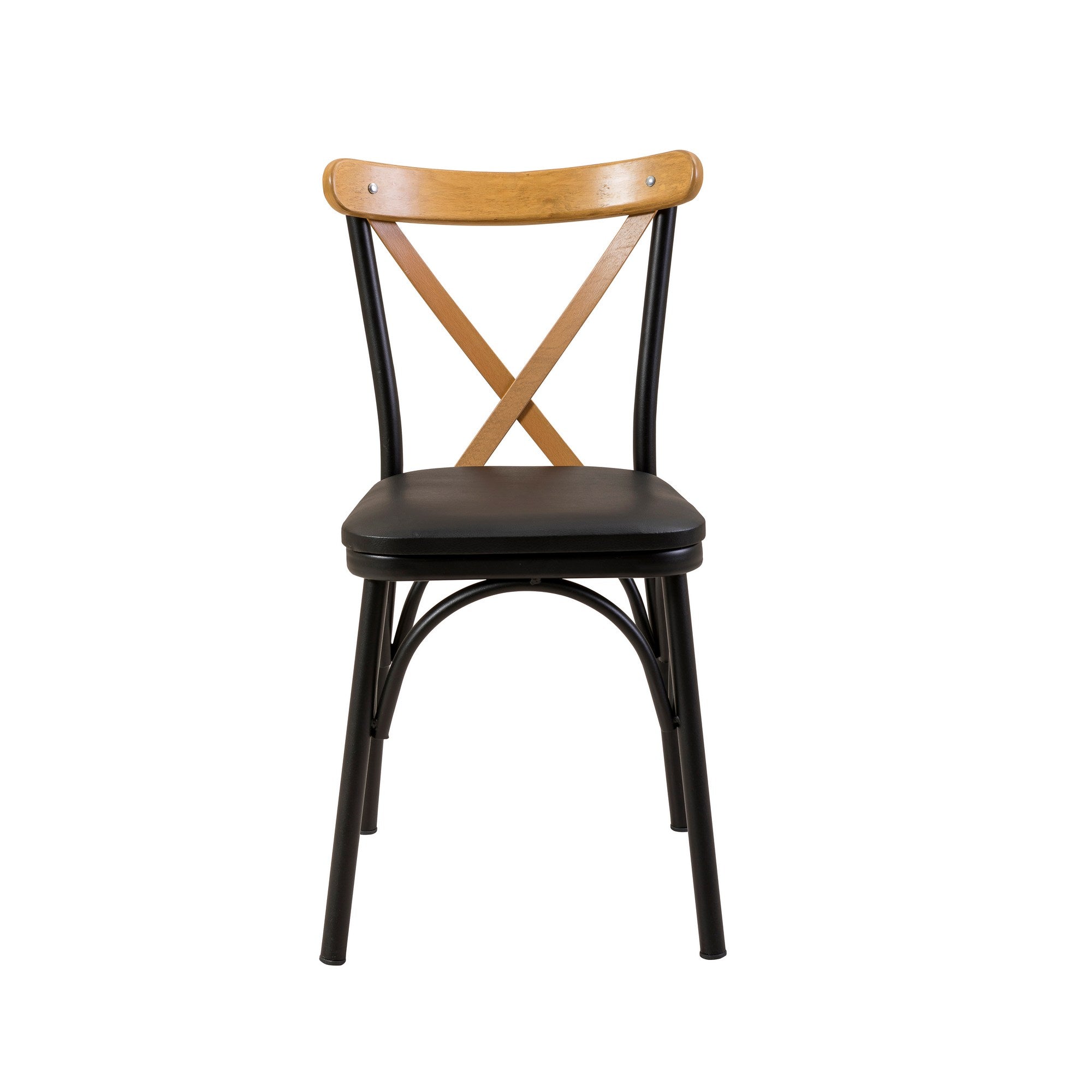 Conjunto de mesa de jantar extensível e cadeiras (4 peças), preto, 120-155 cm | Painel de partículas 100% revestido de melamina, cadeiras de couro sintético | Elegante e funcional para espaços de jantar modernos