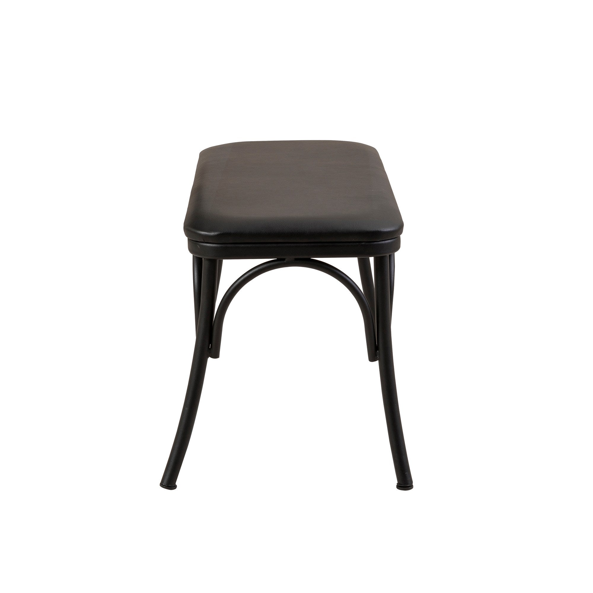 Conjunto de mesa de jantar extensível e cadeiras (4 peças), preto, 120-155 x 75 x 77 cm | 100% revestido em melamina, tecido couro sintético, pernas de madeira de faia | Elegante e funcional para refeições modernas