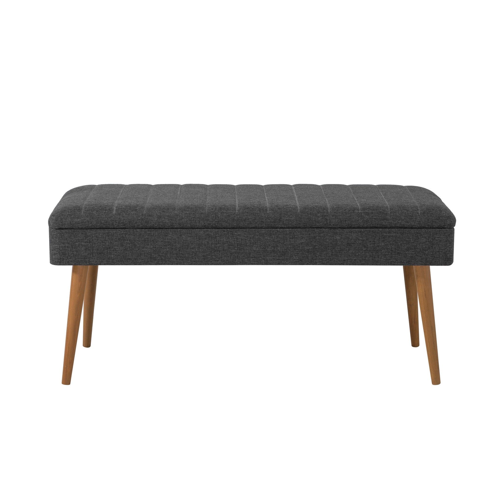 Conjunto de móveis elegantes para corredor, 100% aglomerado revestido em melamina, pernas de madeira, sapateira e banco, Sonomo/Antracite, perfeito para entrada